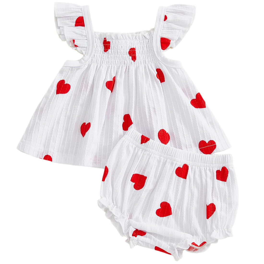 Mubineo Baby Girl Summer Clothes Cute Ruffle Tops Dress Shorts Outfits Set Infant Toddler Shirt Bloomers Princess Outfit WEBE CLOTHING