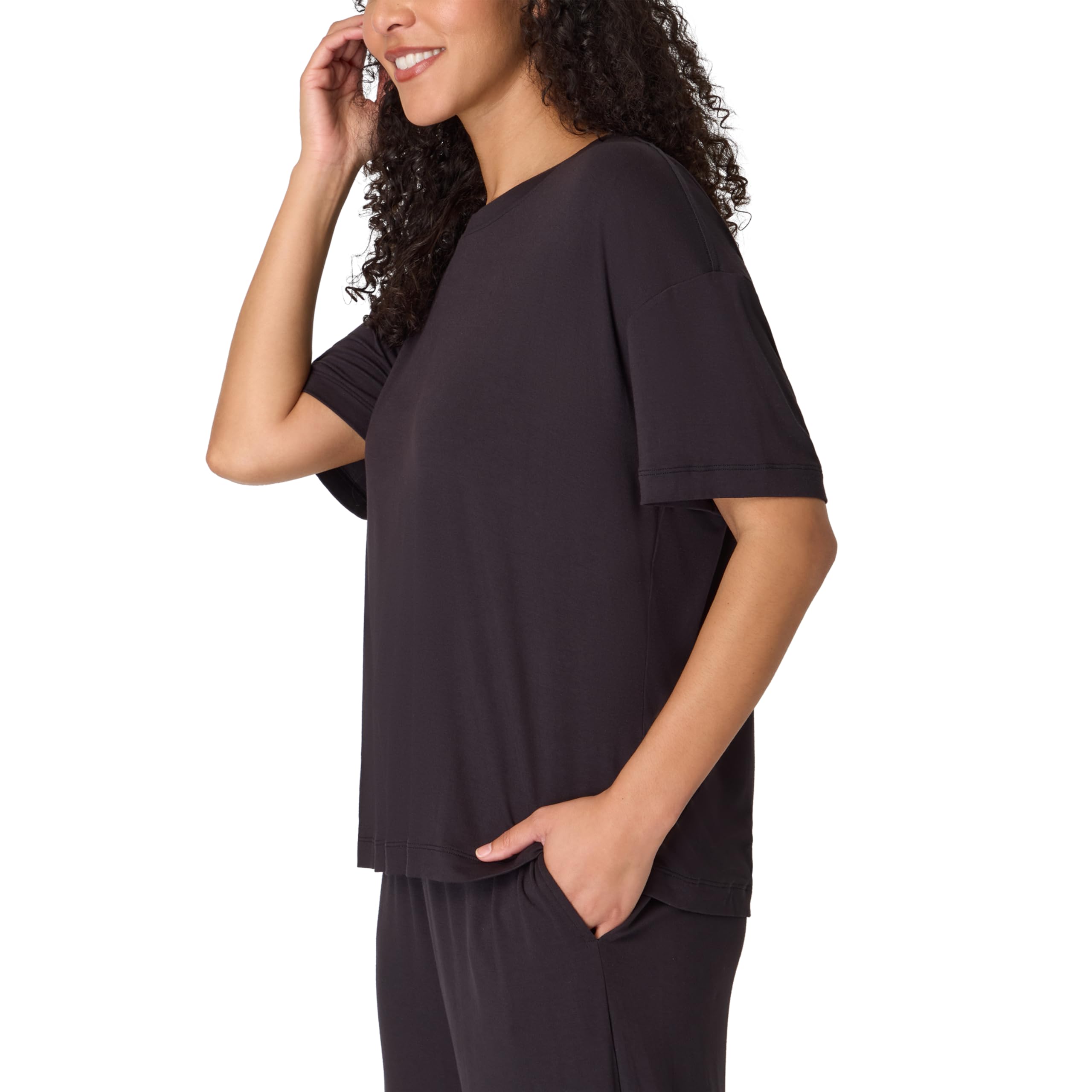 Bali Women's Sleepwear T-Shirt, Breathe Short-Sleeve Pajama Tee, Boxy Sleepwear Tee for Women WEBE CLOTHING