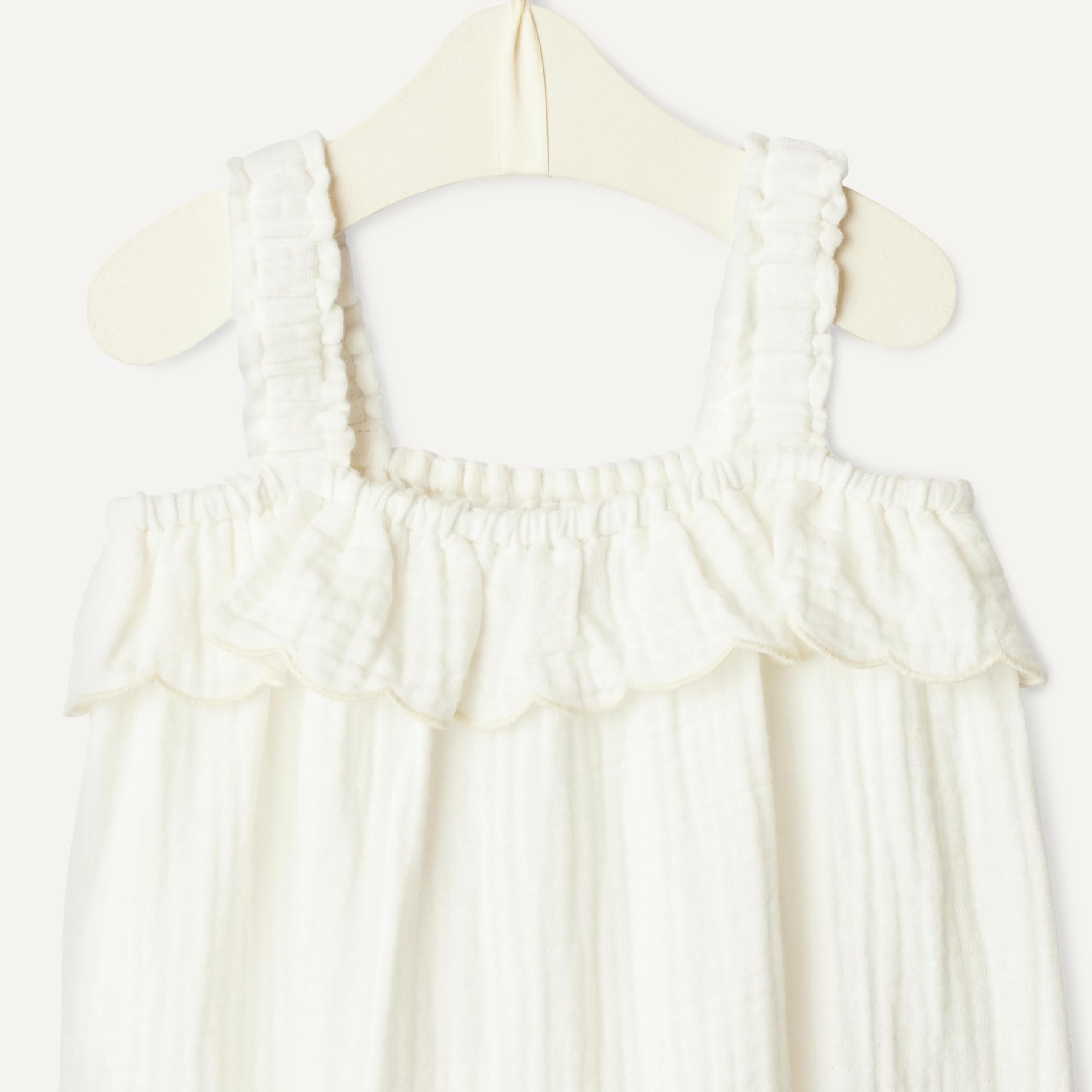 Amazon Essentials x Sofia Grainge Baby Girls' Cotton Gauze Sleeveless Romper WEBE CLOTHING