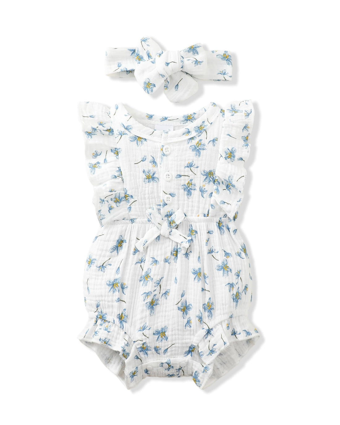 Renotemy Newborn Infant Baby Girl Clothes Rompers Summer Jumpsuits Short Sleeve Romper Infant Baby Clothes Girl WEBE CLOTHING