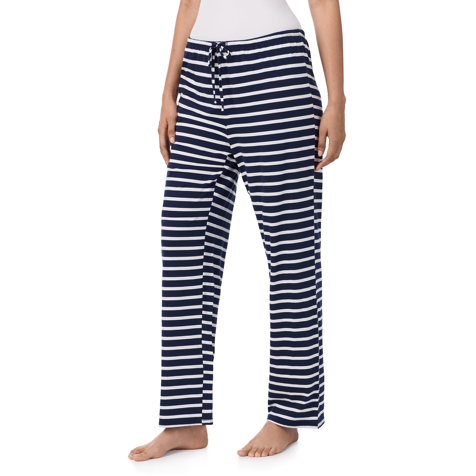 Nautica Womens Pajama Pants - Lightweight Wide Leg Lounge Pants - Cotton Knit Jersey - Sleepwear Loungewear PJs for Women
