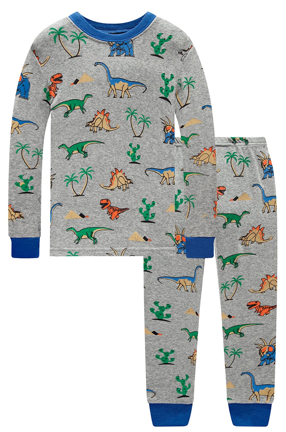 Little bety Cotton 4 Piece Pajamas Boys Long Sleeve Sets Toddler Boys Pjs Kids Sleepwear Sets