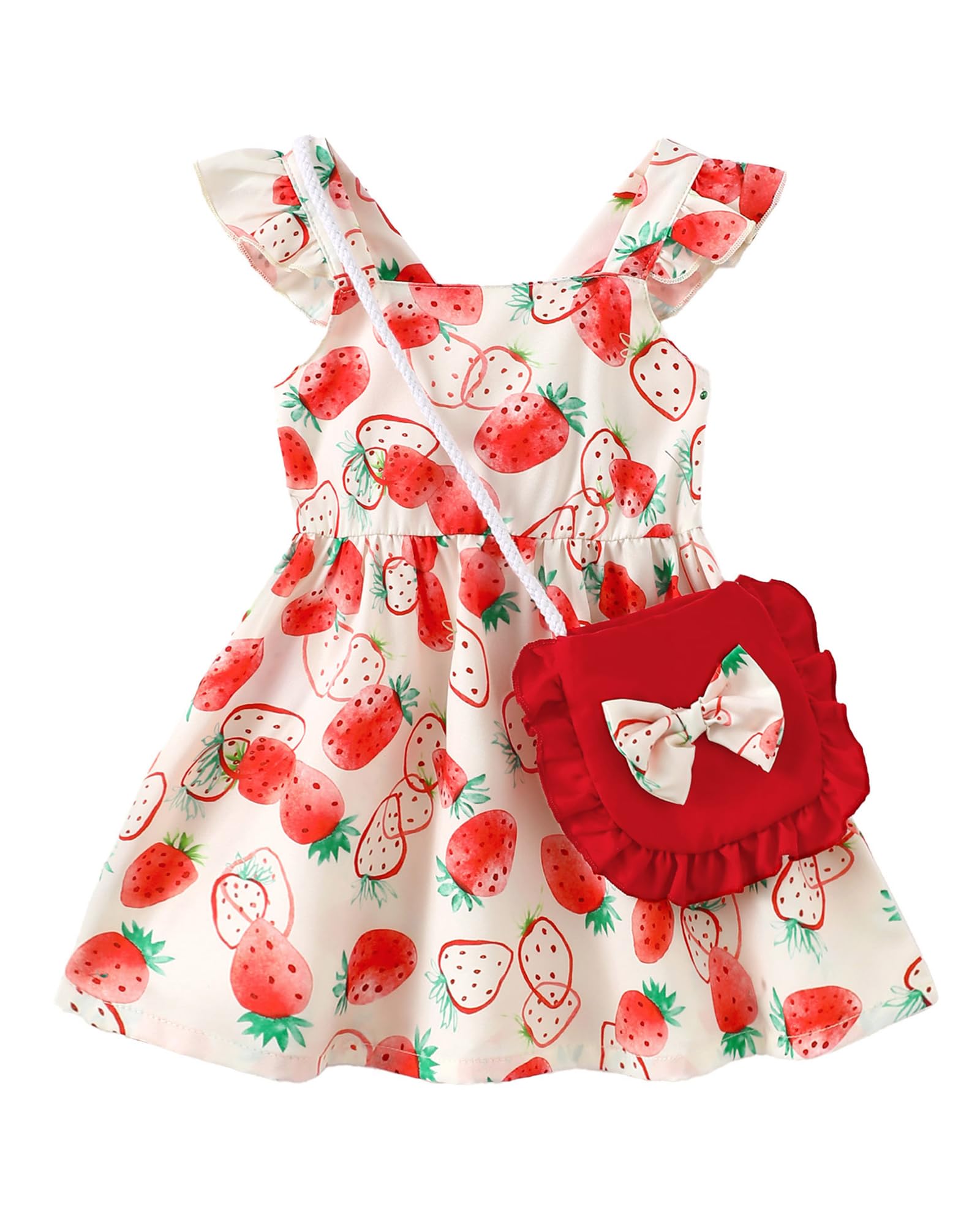 Mioglrie Baby Girl Clothes Newborn Dress Summer Toddler Girls' Clothing Casual Sundress with Cute Bag Infant Outfits WEBE CLOTHING