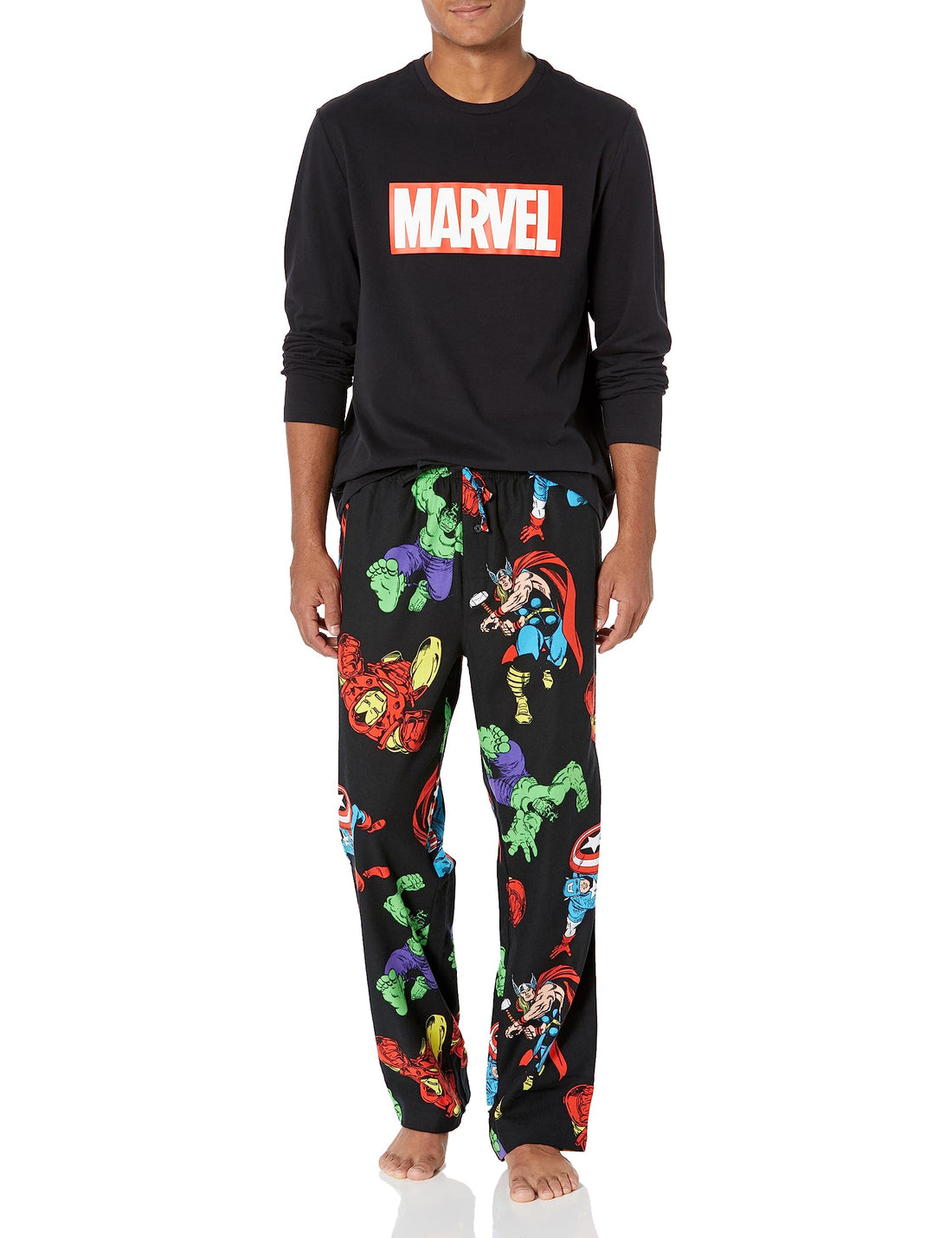 Amazon Essentials Disney | Marvel | Star Wars Men's Flannel Pajama Sleep Sets WEBE CLOTHING