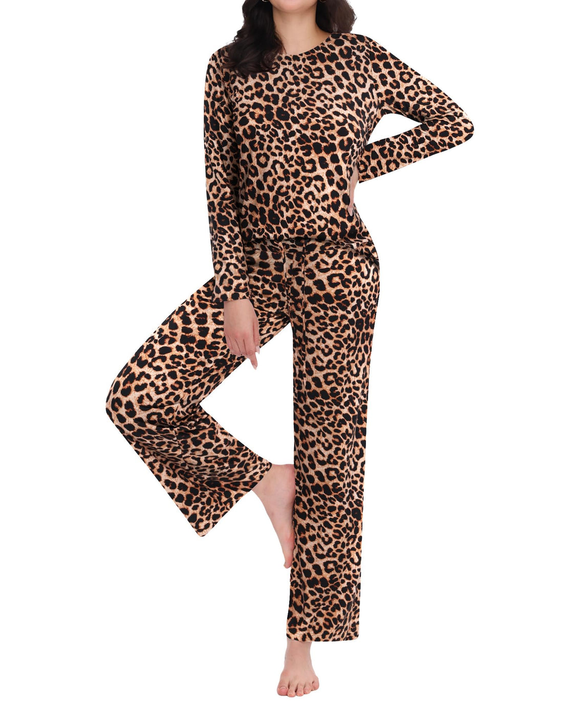 ZOOSIXX Womens Pajama Sets - Soft 2 Piece Lounge Sets for Women, Long Sleeve Sleepwear & Loungewear Pjs Set WEBE CLOTHING