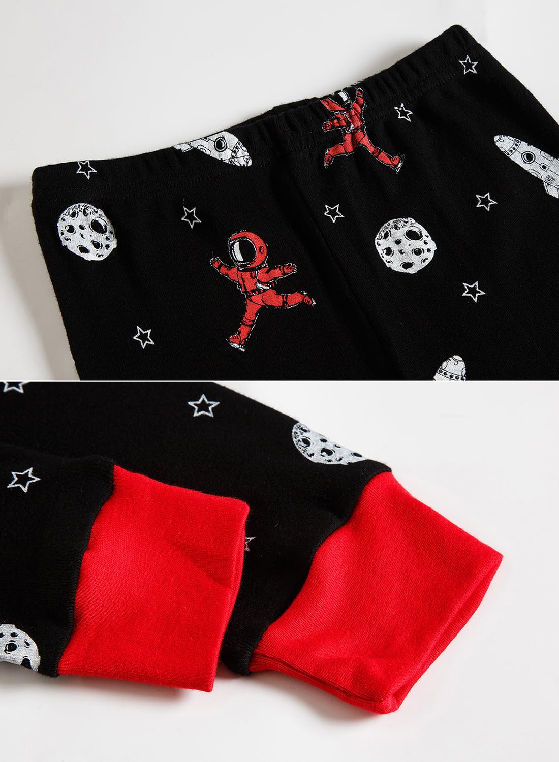 Little bety Cotton 4 Piece Pajamas Boys Long Sleeve Sets Toddler Boys Pjs Kids Sleepwear Sets