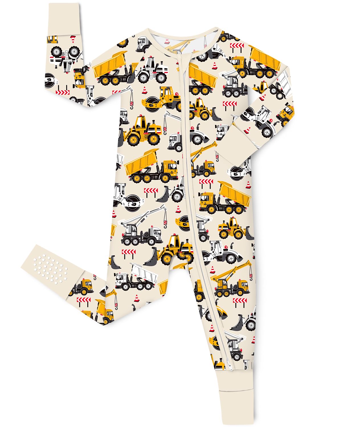 babee Reshinee Bamboo Viscose Baby Convertible Footie Pajama, Sleep & Play Footed Zipper Pajamas for Baby Boys & Girls