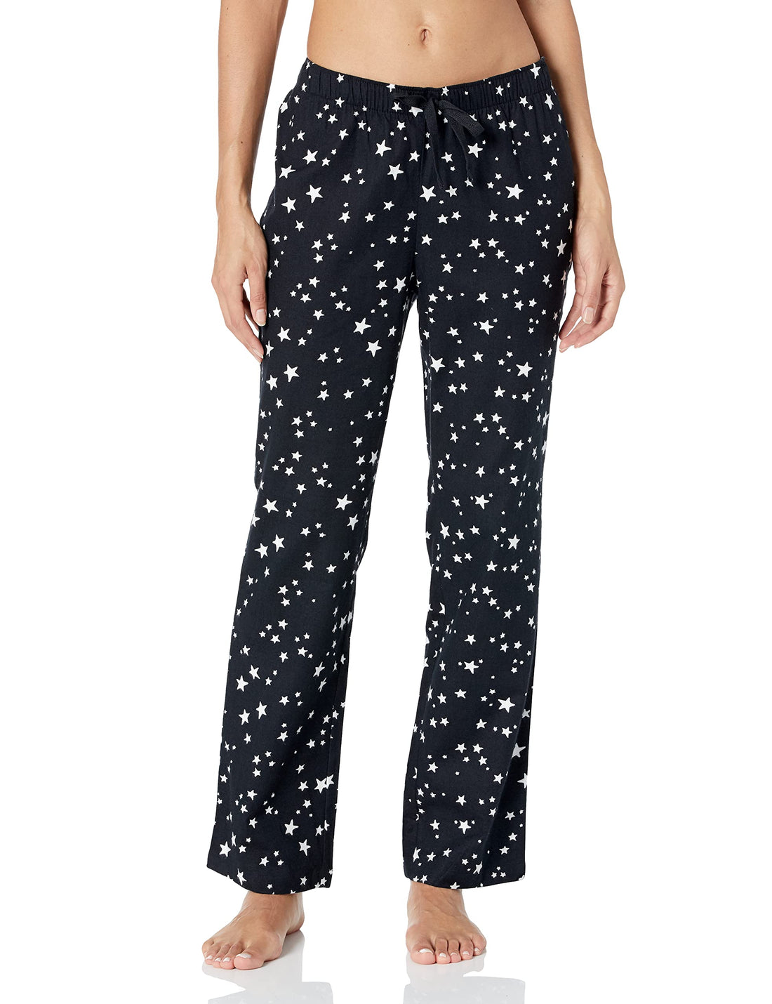 Amazon Essentials Women's Relaxed-Fit Brushed Flannel Pajama Sleep Pant with Drawstring