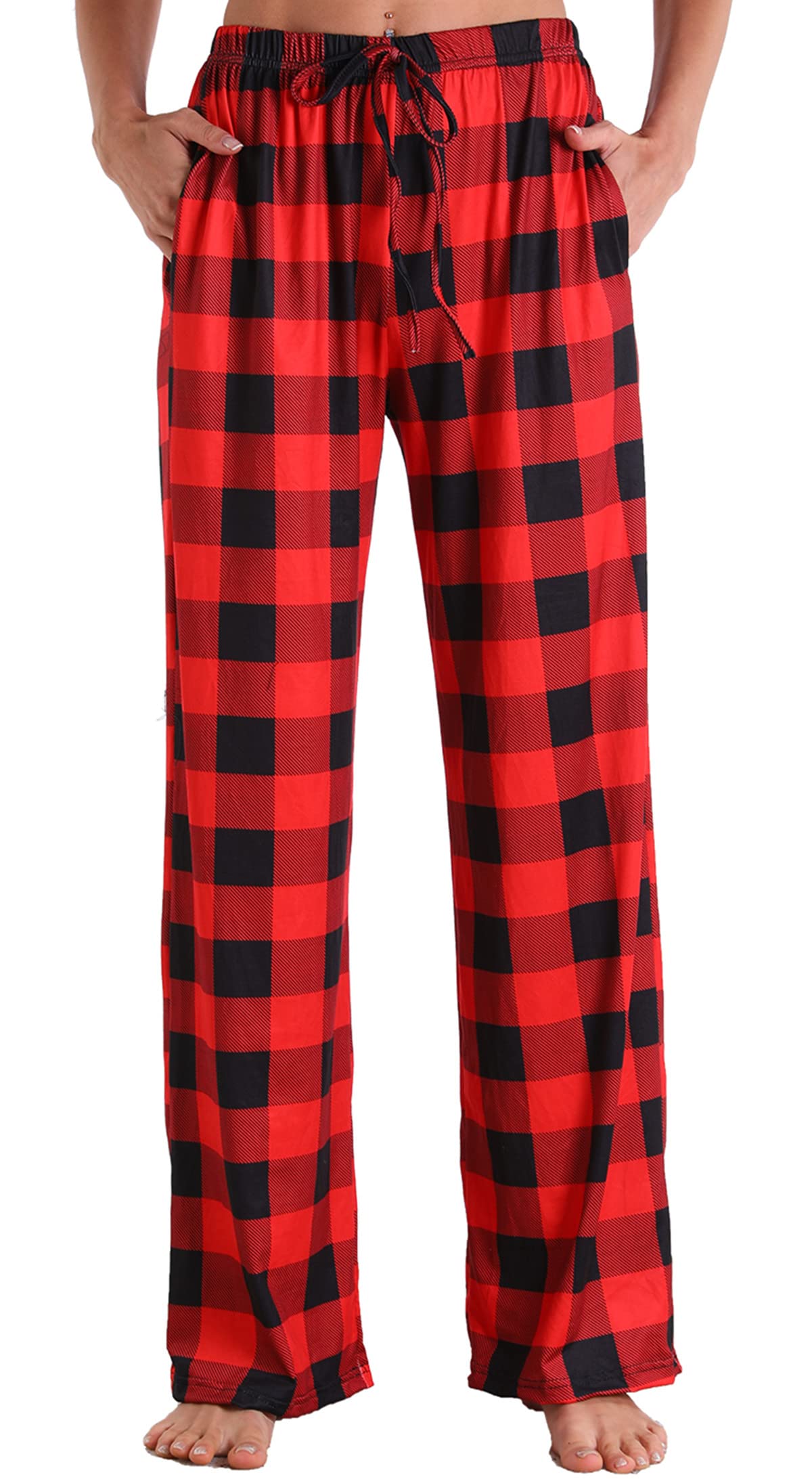 X-Image Women Comfy Casual Pajama Pants with Pockets & Drawstring