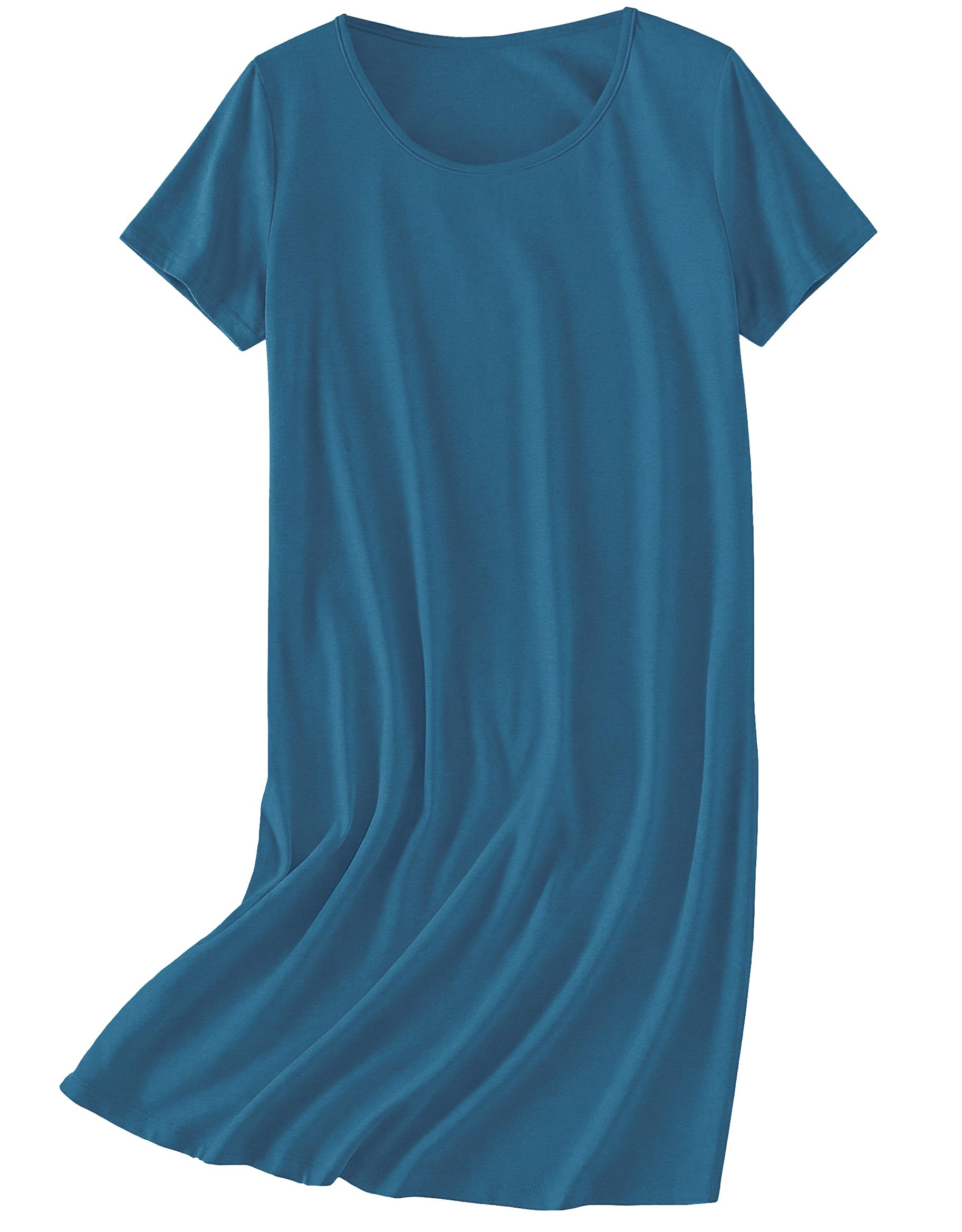 Ekouaer Nightgowns for Women Cotton Sleepshirts Short Sleeve Nightshirt Tshirt Night Gown Casual Sleepdress Comfy Nightdress