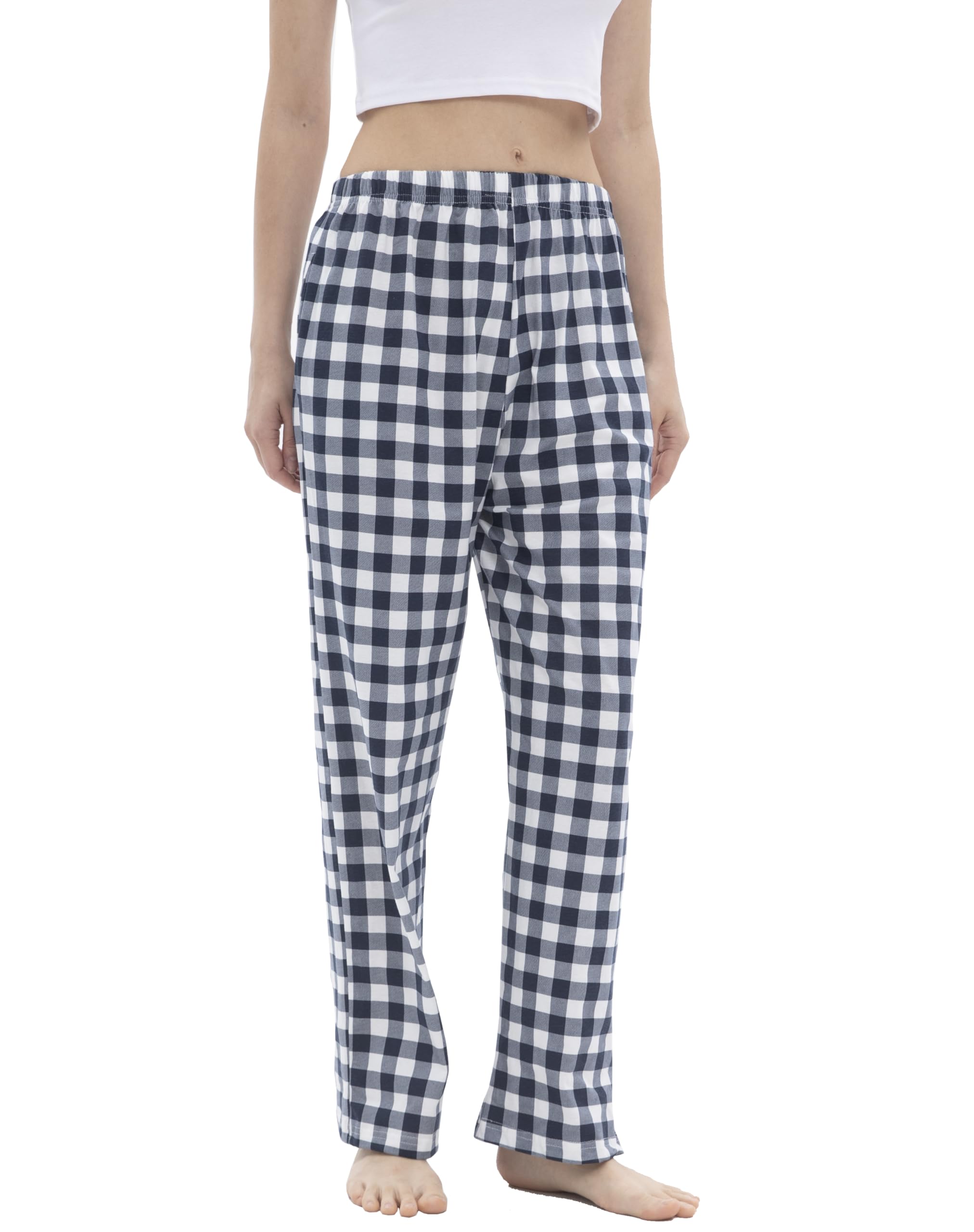 SAMGU Women's Pajama Pants, Soft Cotton Sleep Lounge Pants, Comfy Homewear pjs, Elatic Waist Pajama Bottom Pants for Women
