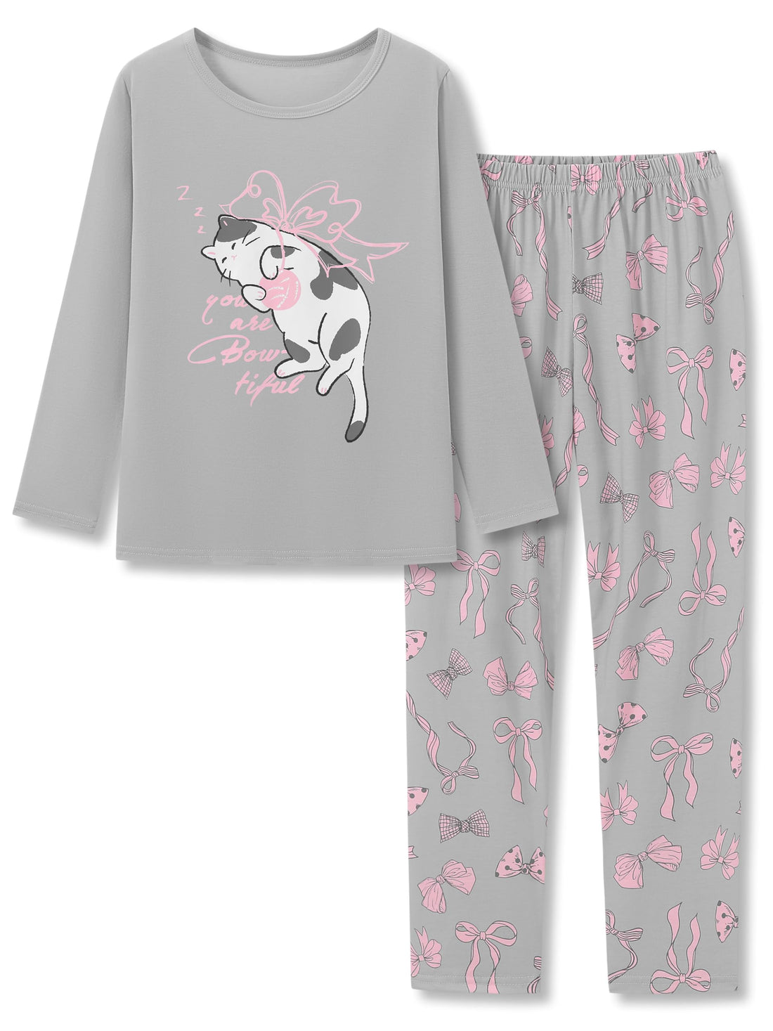 Tebbis Trendy Tie Dye Spiral Pajamas for Girls 2-Piece Soft Long Sleeve & Pants PJ Set Jammies Size 6-18