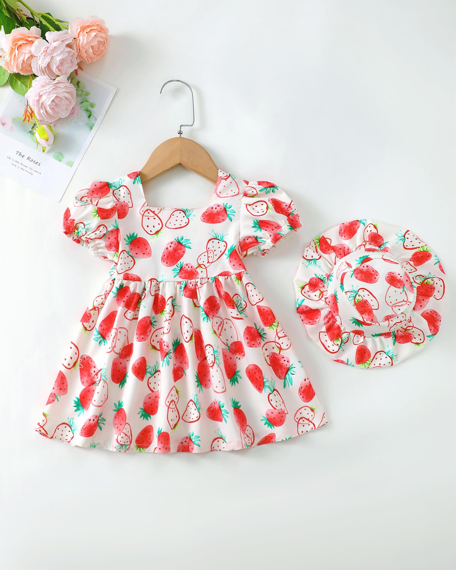 sweetabby Toddler Baby Girl Dresses Summer Clothes Boho Short Sleeve Dress Ruffle Infant Sundress Cute Girls Outfit WEBE CLOTHING