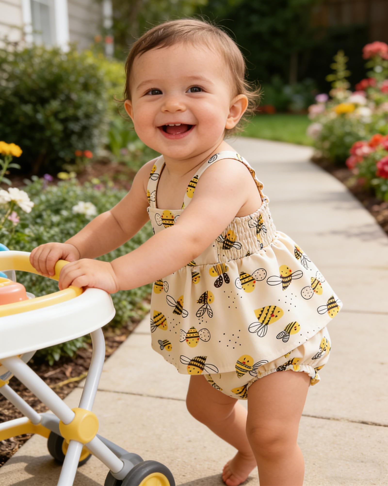 Newborn Baby Girl Clothes Summer Outfits Infant Ruffle Sleeveless Cute Bow Tank Tops 3 6 12 18 Months WEBE CLOTHING