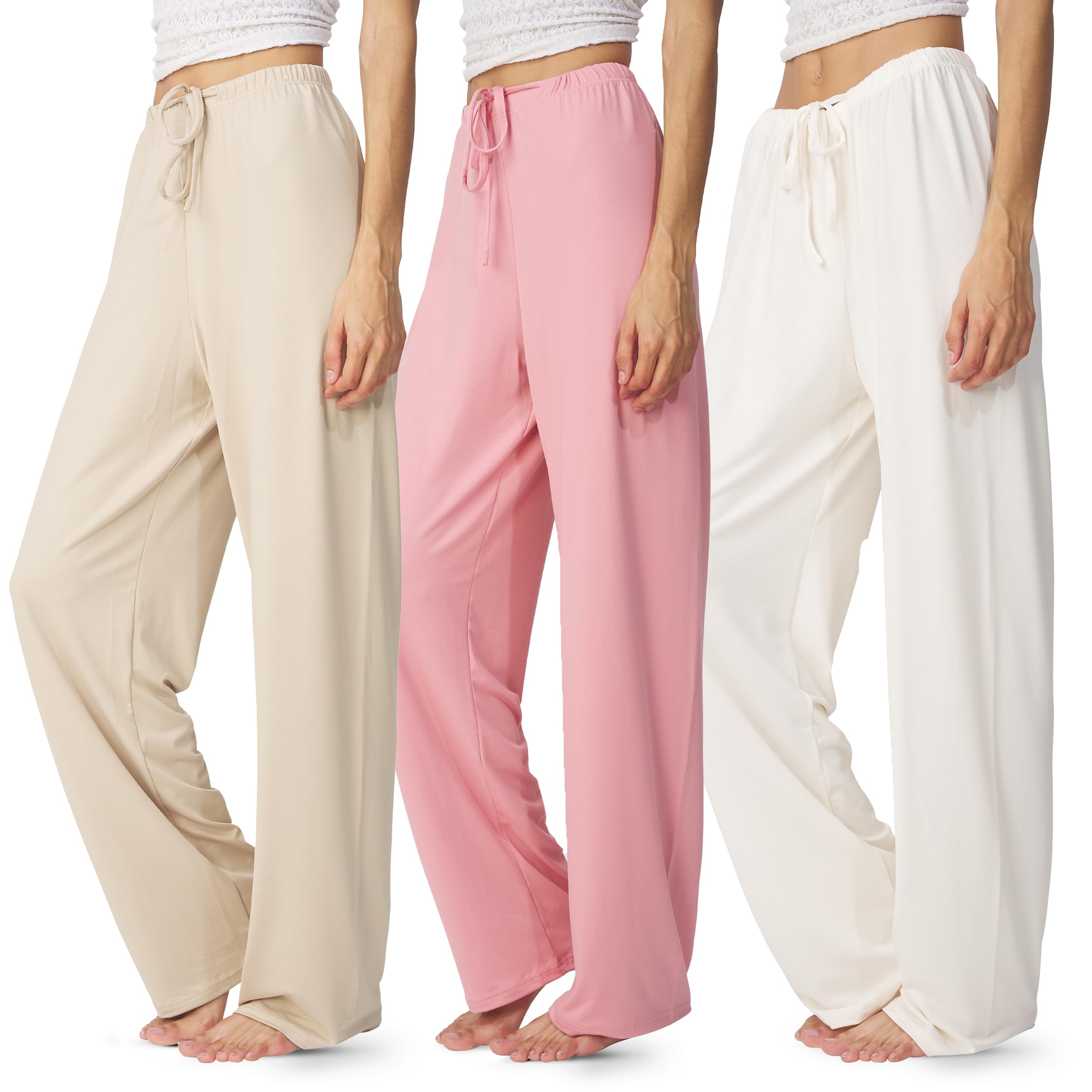 Ultra Performance Womens Pajama PJ Pants 3 Pack Lounge Bottoms Pajamas for Women (Avail in Plus Sizes)
