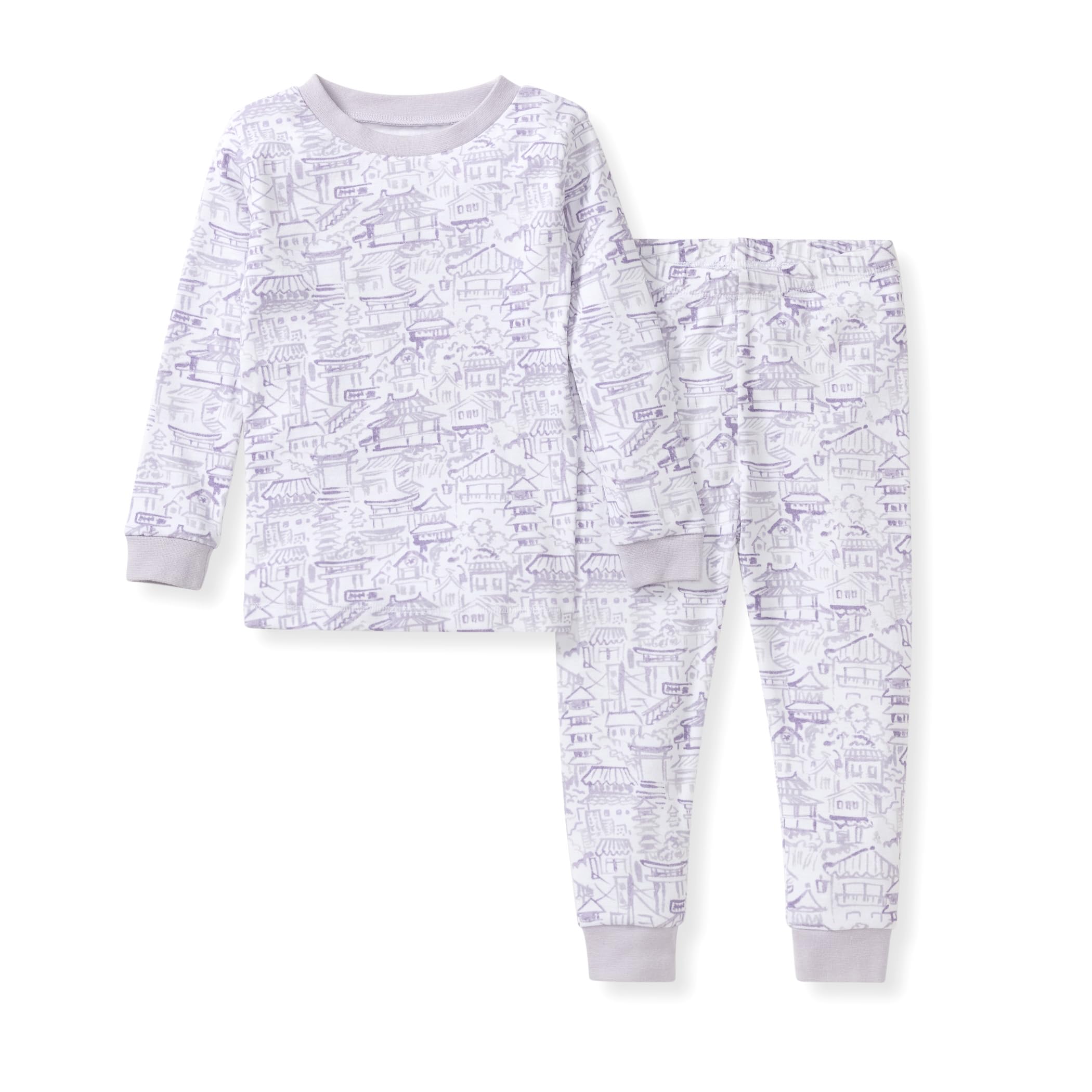 Burt's Bees Baby Organic Cotton Pajamas for Girls,100% Cotton Pajama Set