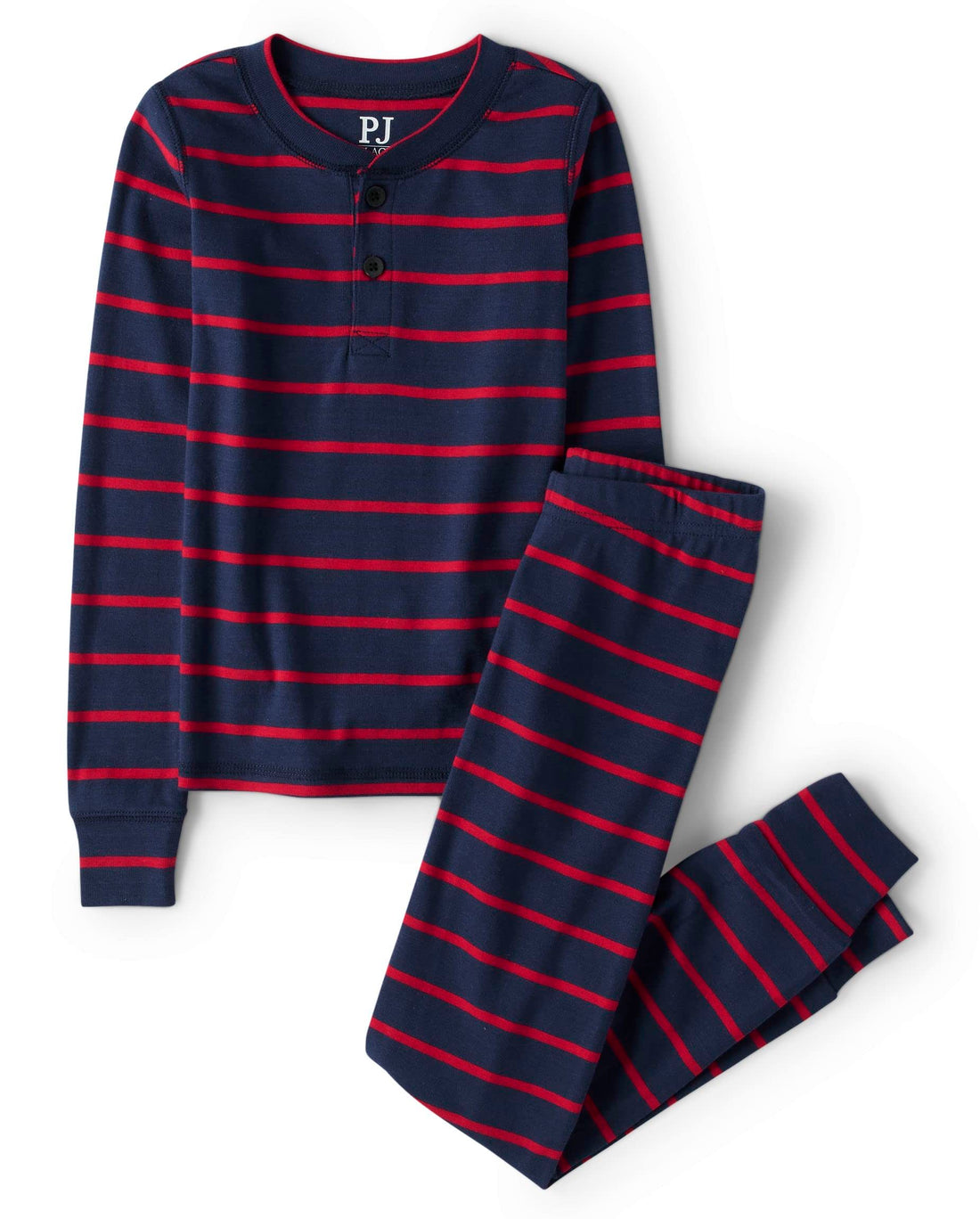 The Children's Place boys 100% Cotton Long Sleeve Top and Pants,2 Piece Pajama Set