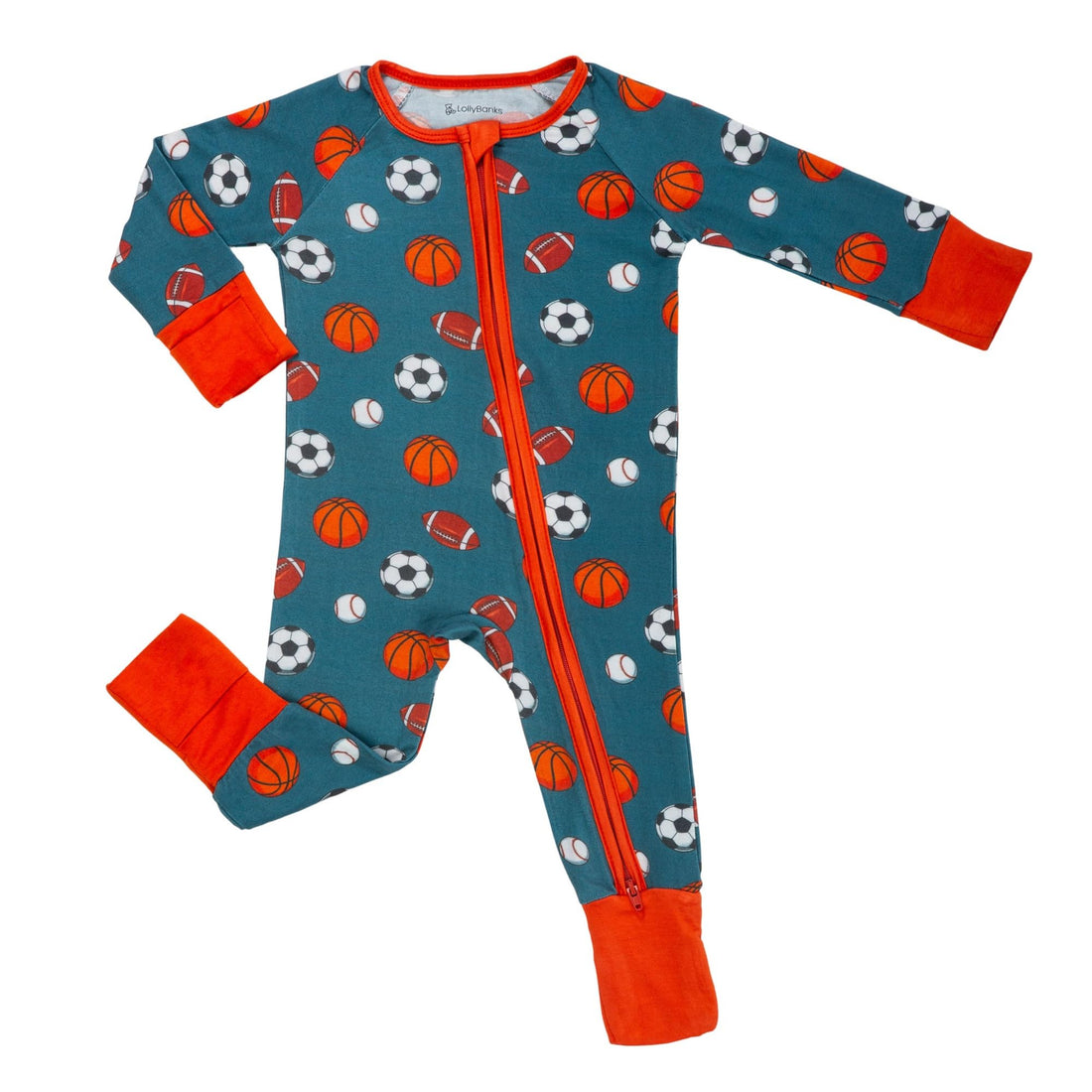 LollyBanks Baby Pajamas, Long Sleeve Baby Romper with 2-Way Zipper, 95% Viscose from Bamboo and 5% Spandex, Infant Sleepers