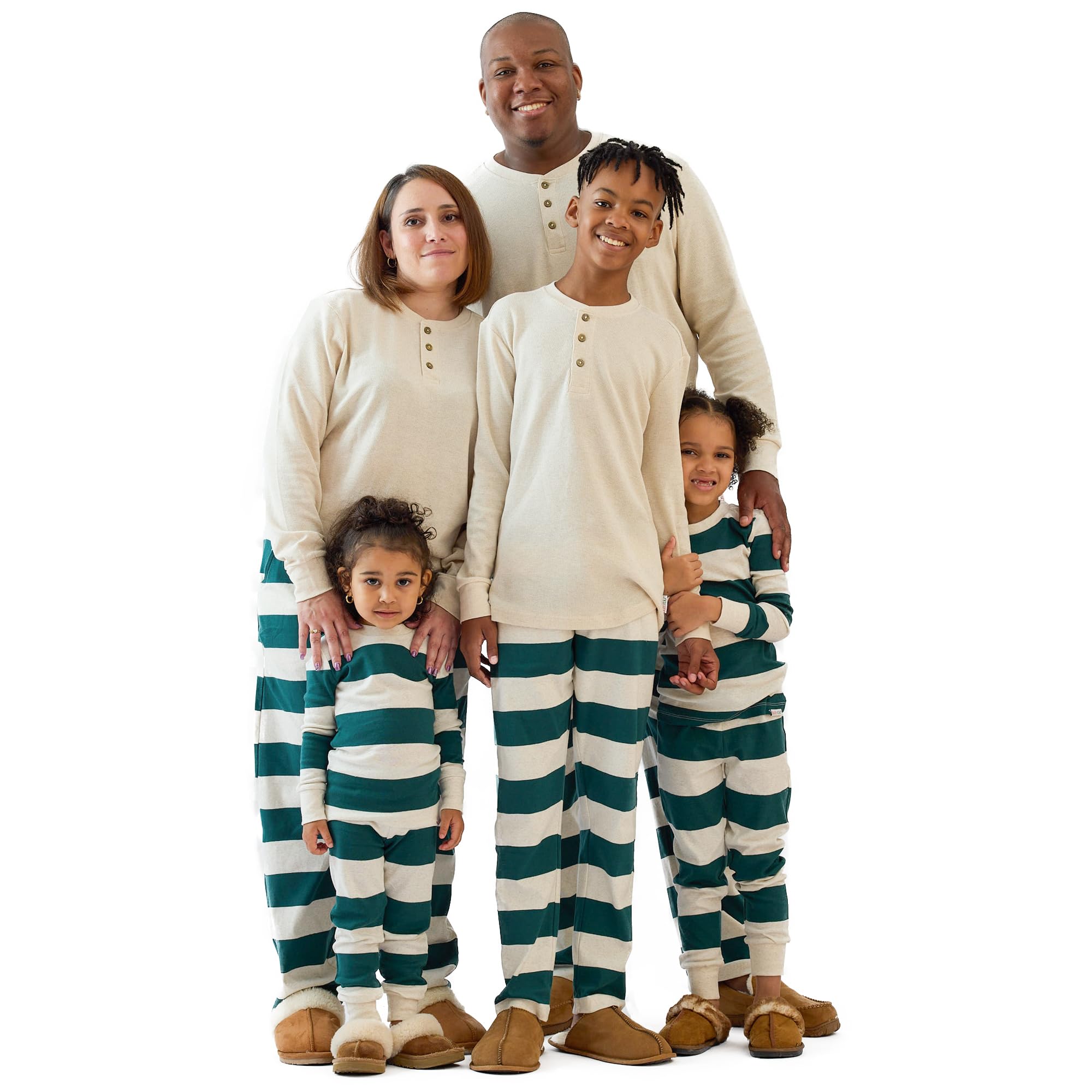 Butterblu JAMIE Matching Family Jammies Christmas Pajamas Organic Cotton PJs Womens, Mens, Kids, Toddlers, Baby, Pets