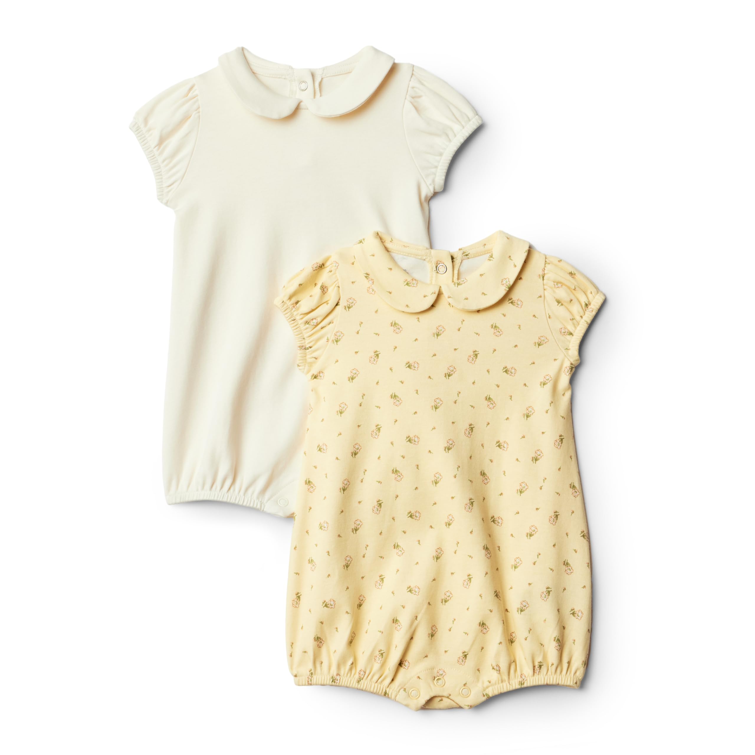 Amazon Essentials x Sofia Grainge Baby Girls' Cotton Short Sleeve Romper with Peter Pan Collar WEBE CLOTHING