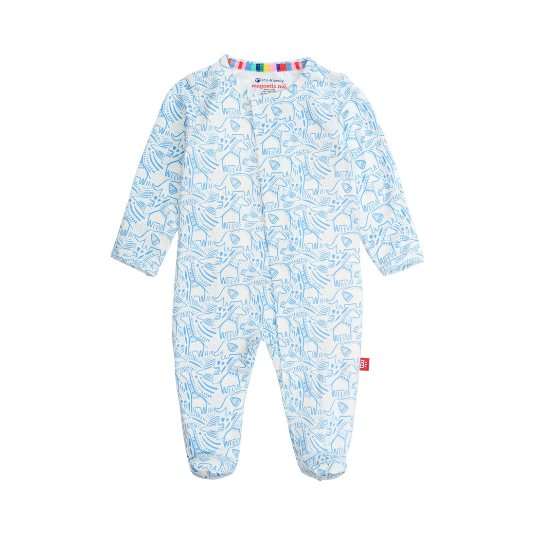 Magnetic Me Boys Modal Magnetic Baby Footie Pajamas | Silky Soft Modal Fabric | Baby Sleepers