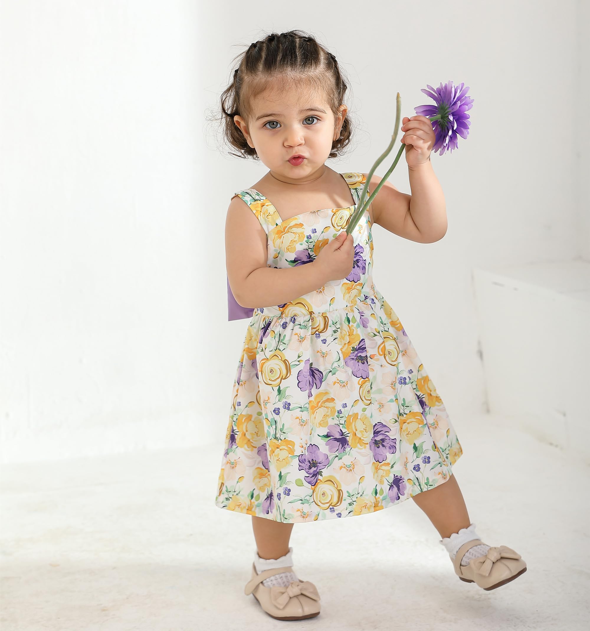 Newborn Infant Baby Girl Dress Toddler Girl Clothes Halter Backless Sleeveless Flower Sundress Summer Dresses for Girl WEBE CLOTHING