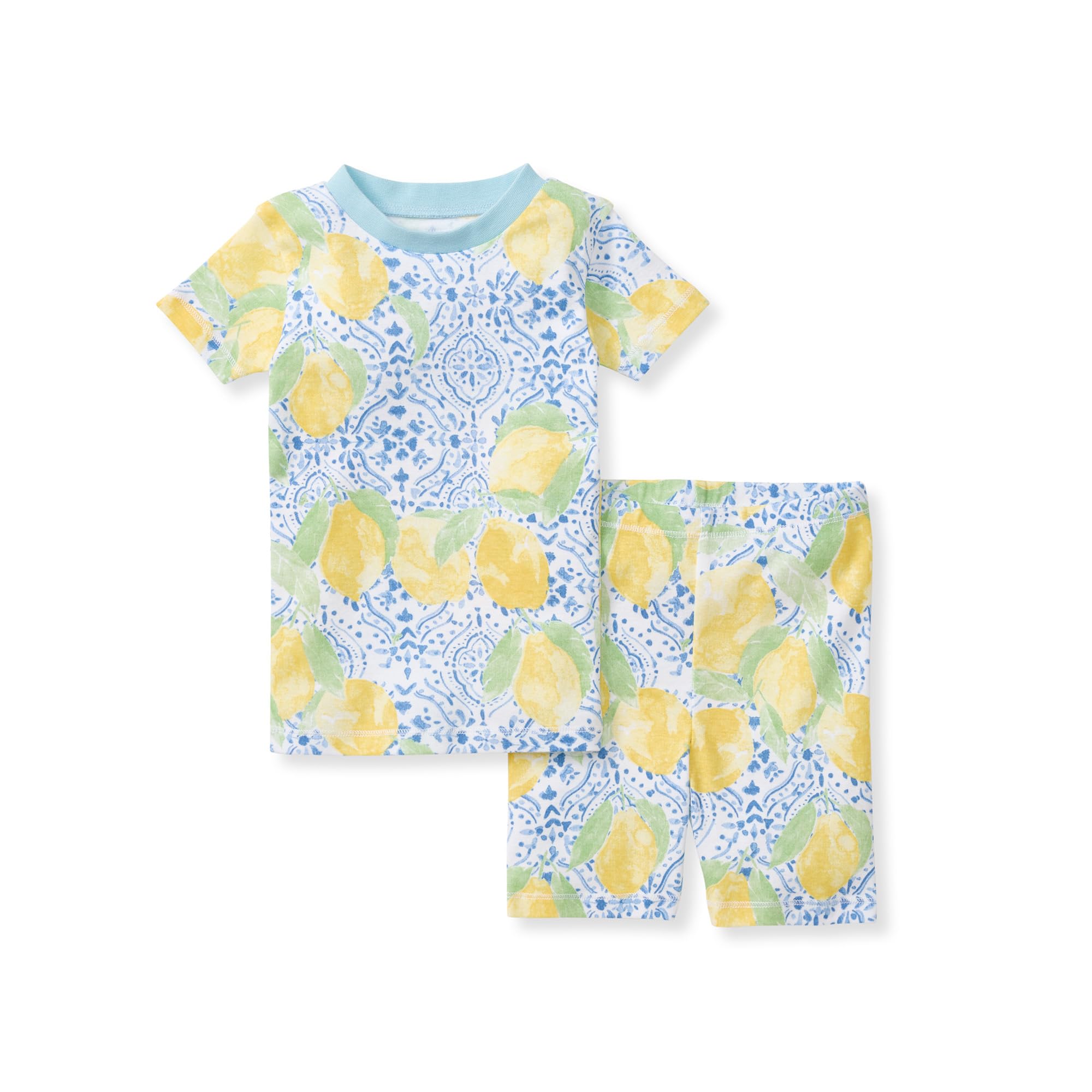 Burt's Bees Baby Unisex Cotton Pajamas, 2-Piece Short Sleeve Tee & Shorts