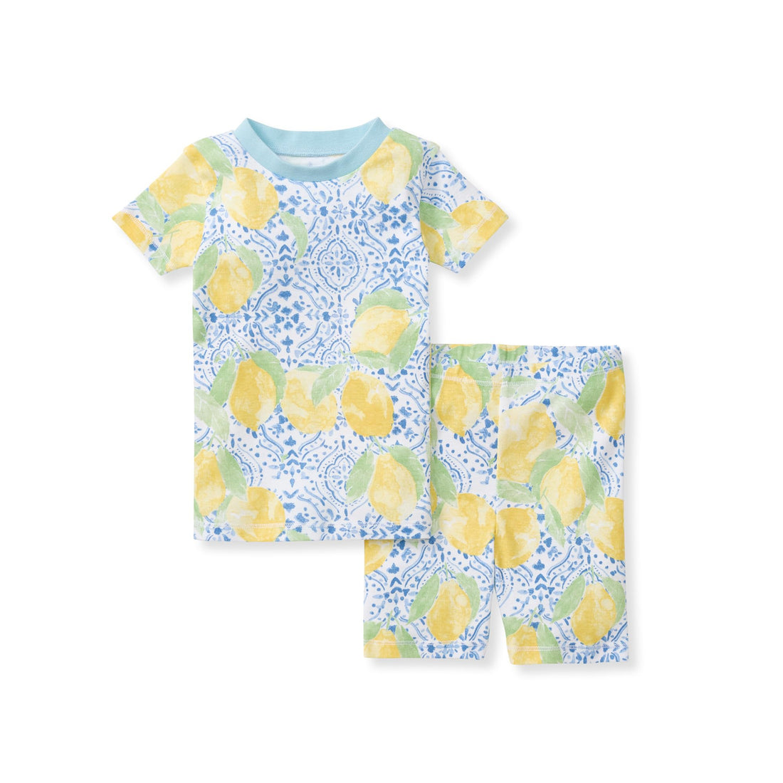 Burt's Bees Baby Unisex Cotton Pajamas, 2-Piece Short Sleeve Tee & Shorts