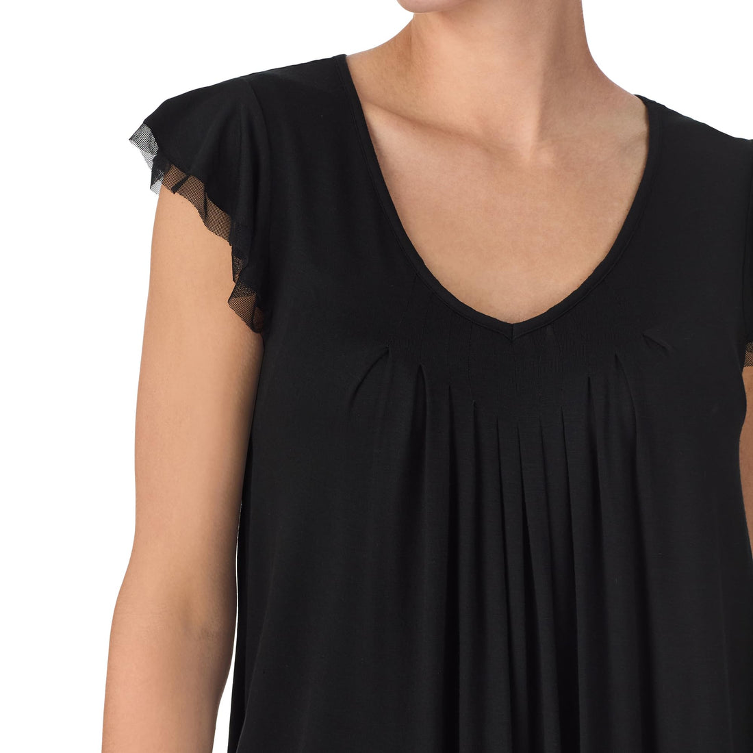 ELLEN TRACY Womens Pajama Top - Soft Stretch Jersey Short Sleeve Sleep Shirt Loungewear WEBE CLOTHING