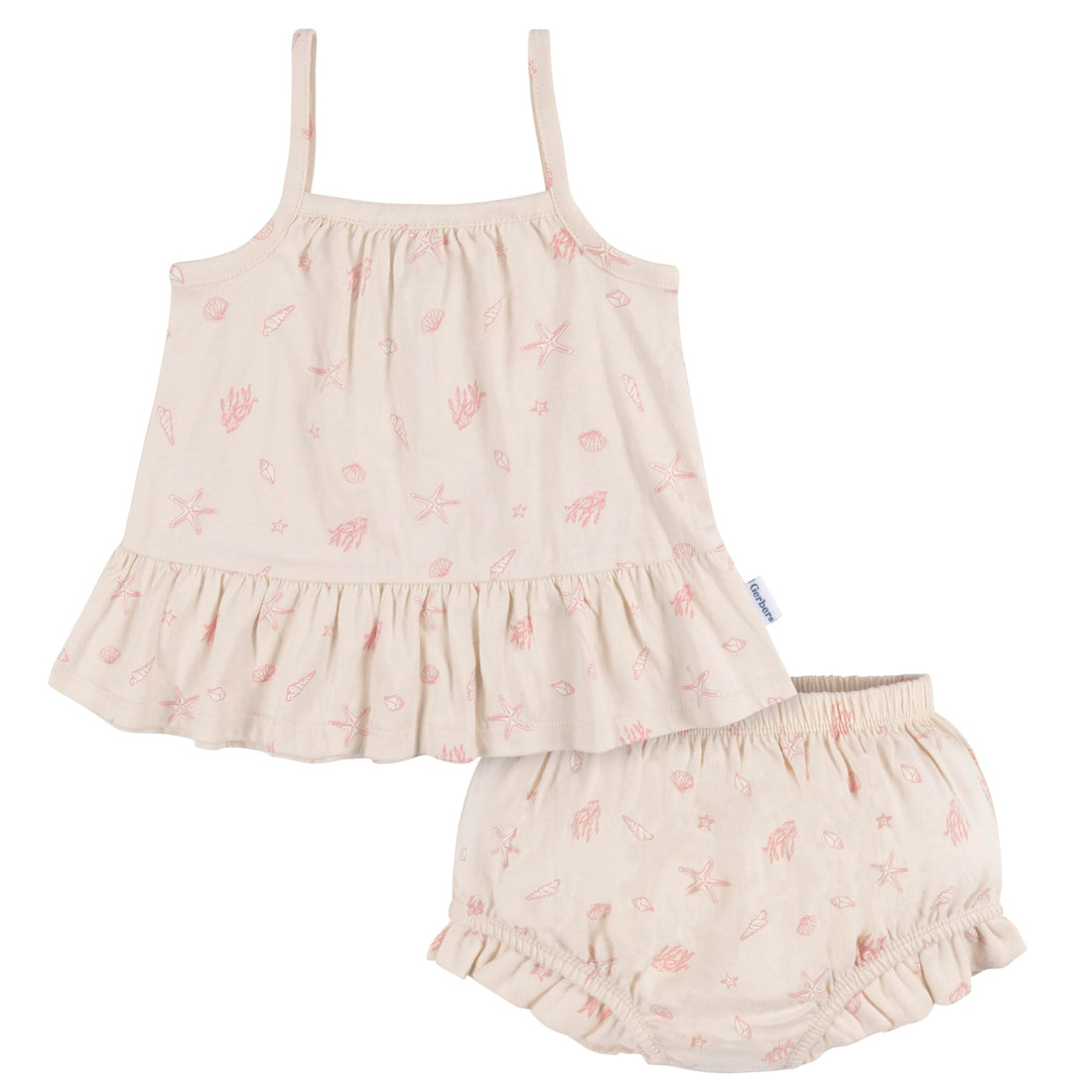 Gerber Baby Girls' Sleeveless Tunic Top and Diaper Cover Set WEBE CLOTHING