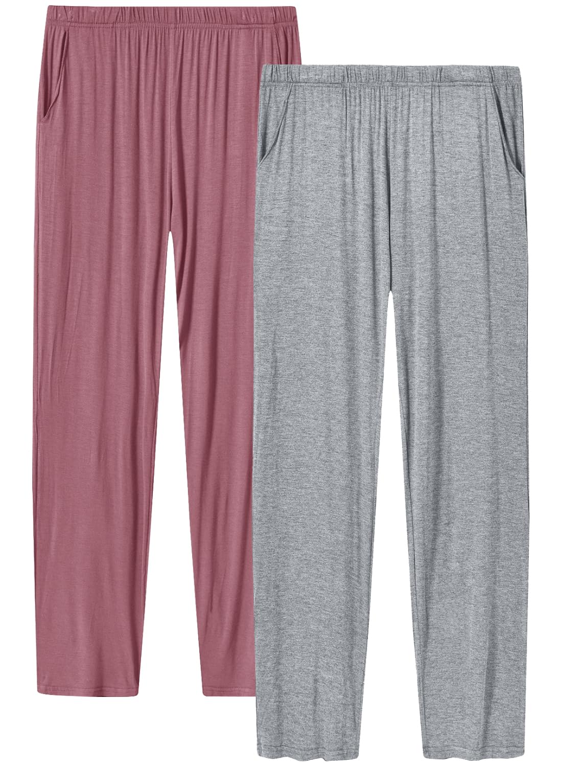 JINSHI Womens Pajama Pants with Pockets Soft Comfortable Lightweight Elastic Drawstring Modal Pajama Bottoms Lounge Pants