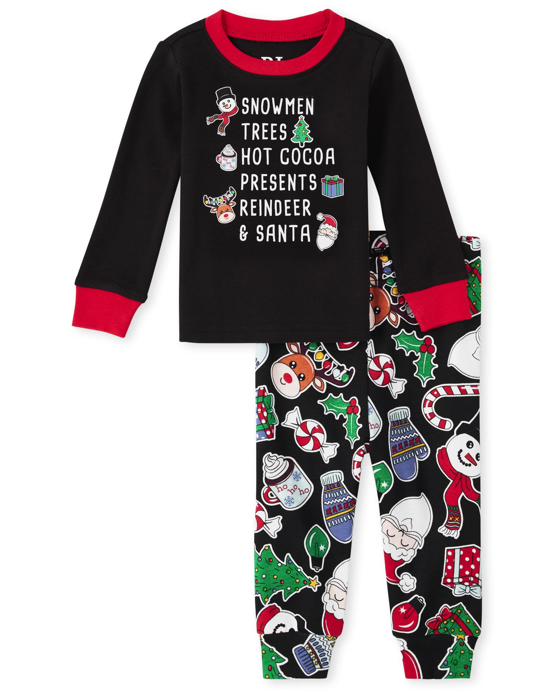 The Children's Place Kids' Family Matching, Festive Christmas Pajama Sets, Cotton WEBE CLOTHING