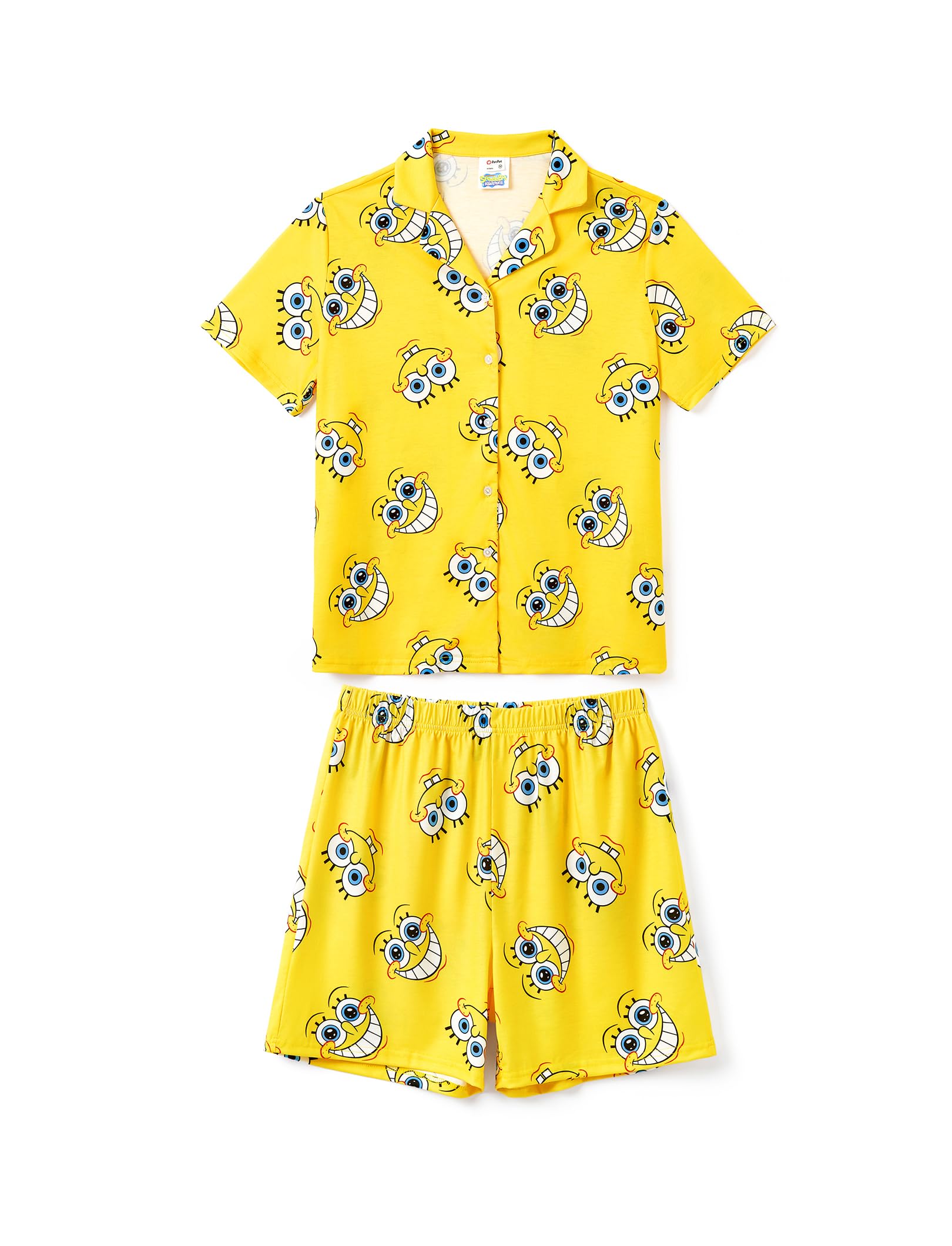 Paw Patrol Garfield SpongeBob Family Matching Classic Short Sleeve Cartoon Graphic Pajama Family Outfit