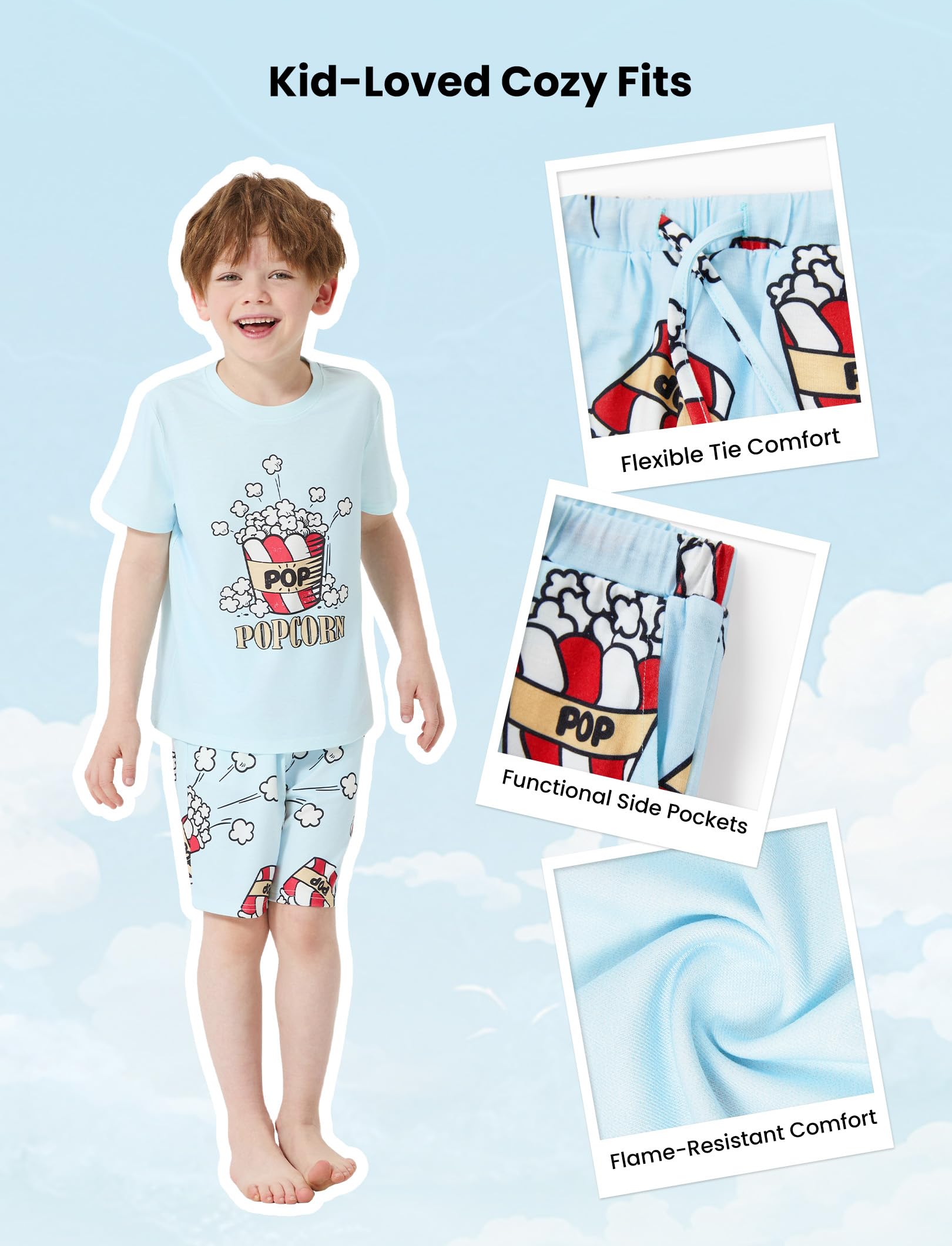 PATPAT Family Matching Short Sleeve Pajama Sets - Perfect for Family Photos & Holiday Celebrations WEBE CLOTHING