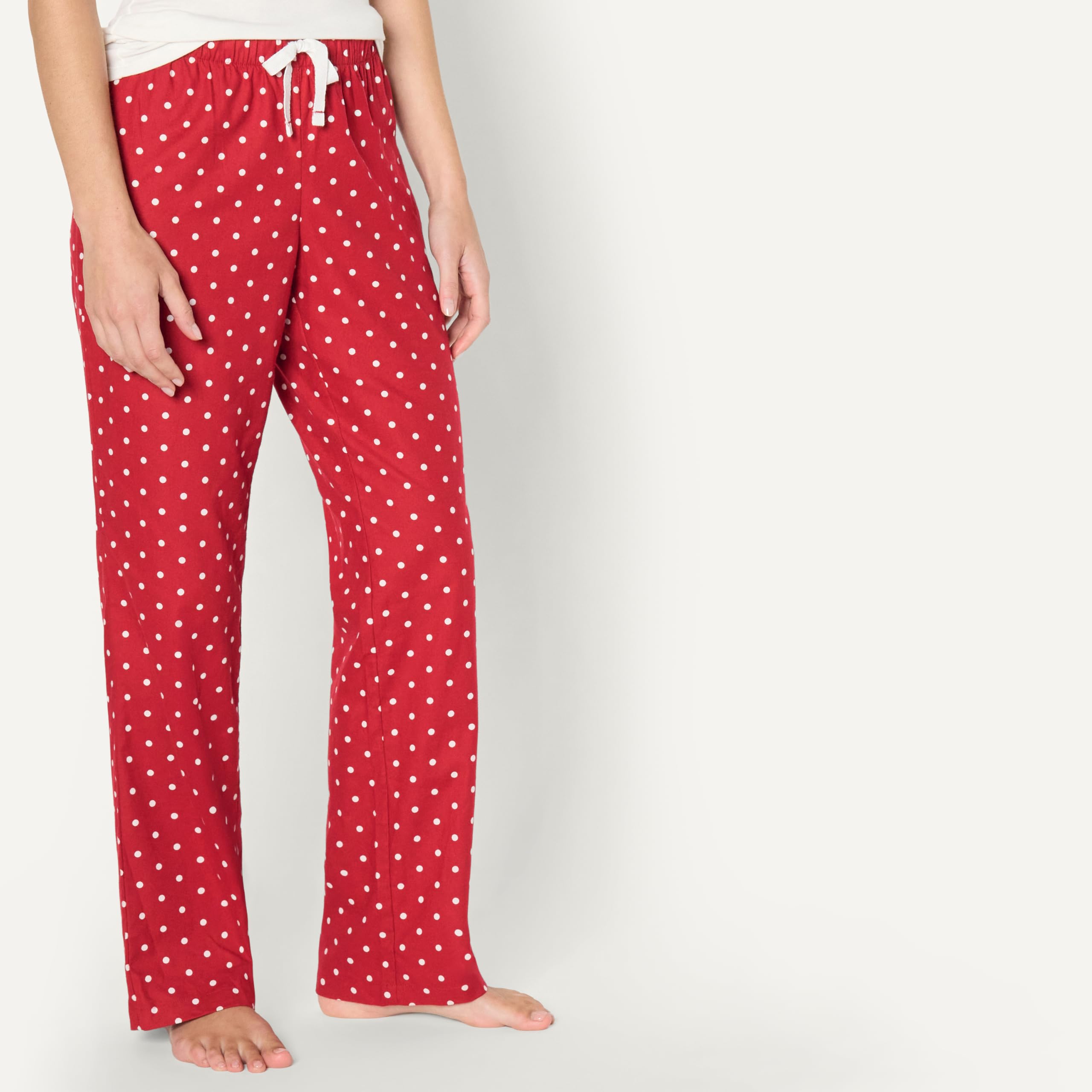 Amazon Essentials Women's Relaxed-Fit Brushed Flannel Pajama Sleep Pant with Drawstring