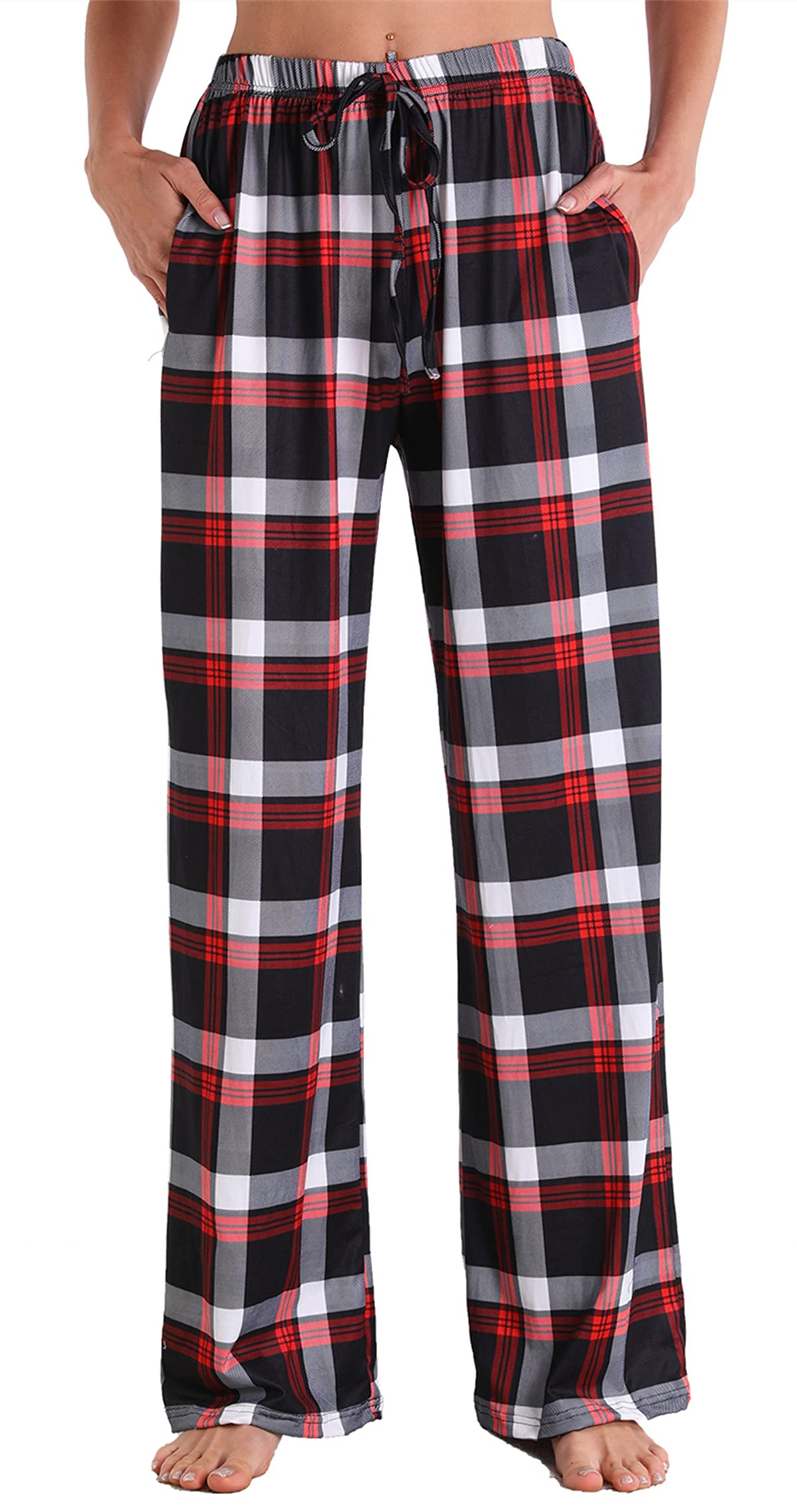 X-Image Women Comfy Casual Pajama Pants with Pockets & Drawstring