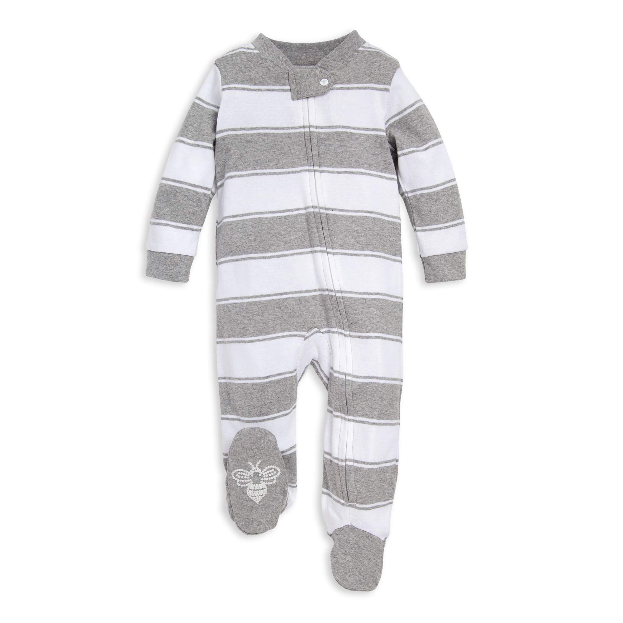 Burt's Bees Baby Organic Cotton Sleep and Play Footed Pajamas for Boys