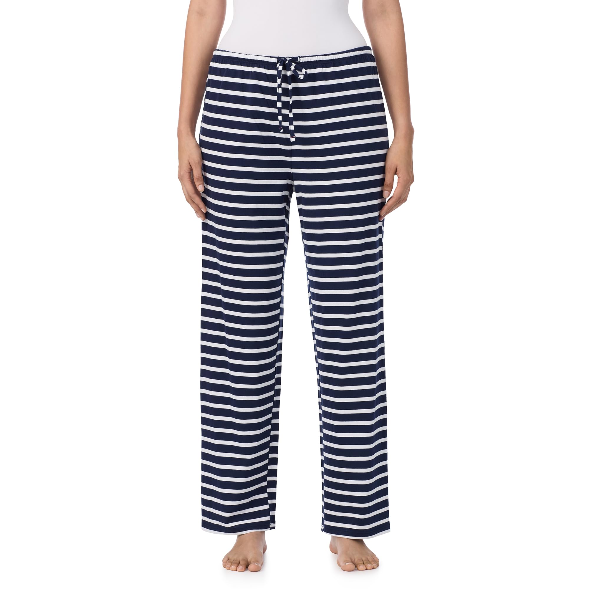 Nautica Womens Pajama Pants - Lightweight Wide Leg Lounge Pants - Cotton Knit Jersey - Sleepwear Loungewear PJs for Women