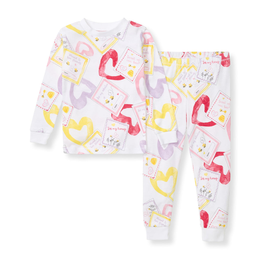 Burt's Bees Baby Organic Cotton Pajamas for Girls,100% Cotton Pajama Set