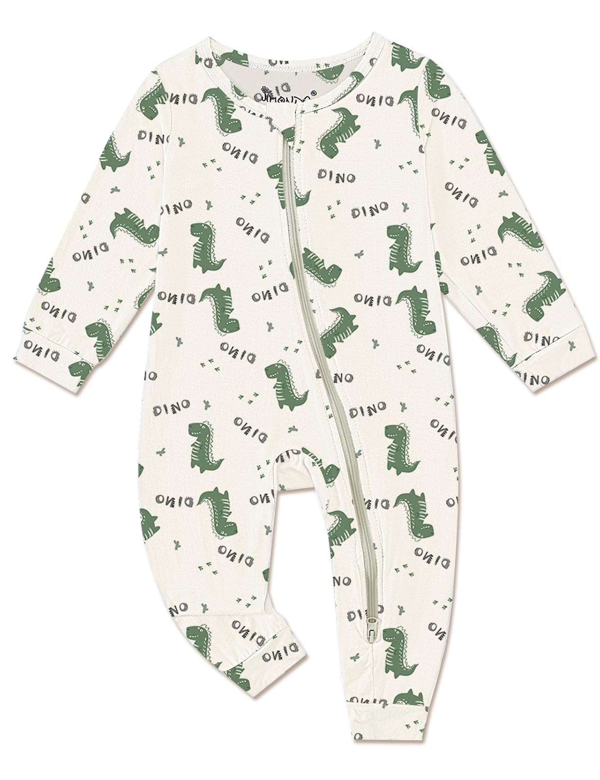 Jimonda Baby Girls Boys Footless Pajamas,Rayon From Bamboo Pjs 2 Way Zipper Long Sleeve Soft Sleeper,Infant Tie-dye Romper