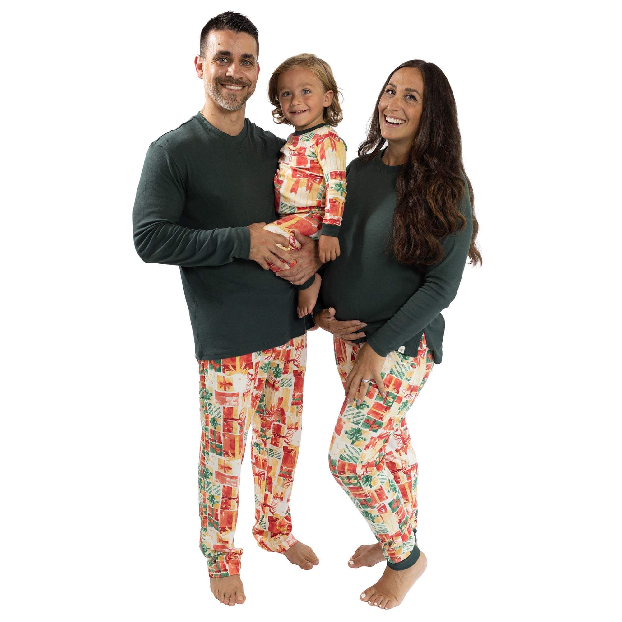 Burt's Bees Baby Matching Family Jammies, Organic Cotton Holiday Pajamas for Kids, Adults, & Pets, Perfect for Family Photos