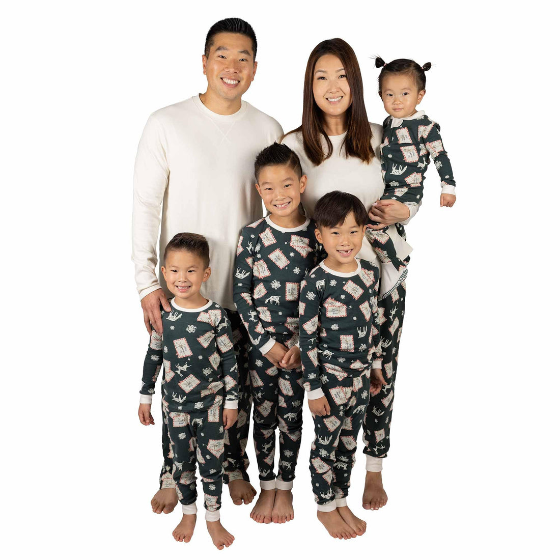 Burt's Bees Baby Matching Family Jammies, Organic Cotton Holiday Pajamas for Kids, Adults, & Pets, Perfect for Family Photos