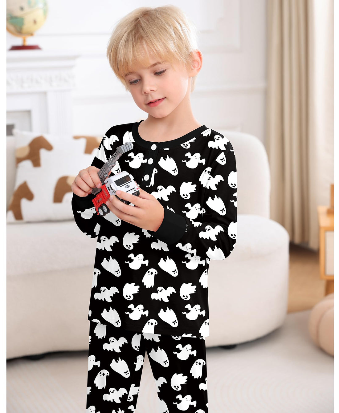 SWOMOG Girls Pajama Set Short Sleeve Tops & Ruffled Shorts with Pocket 2 Piece Summer Pajamas for Kids Size 6-15