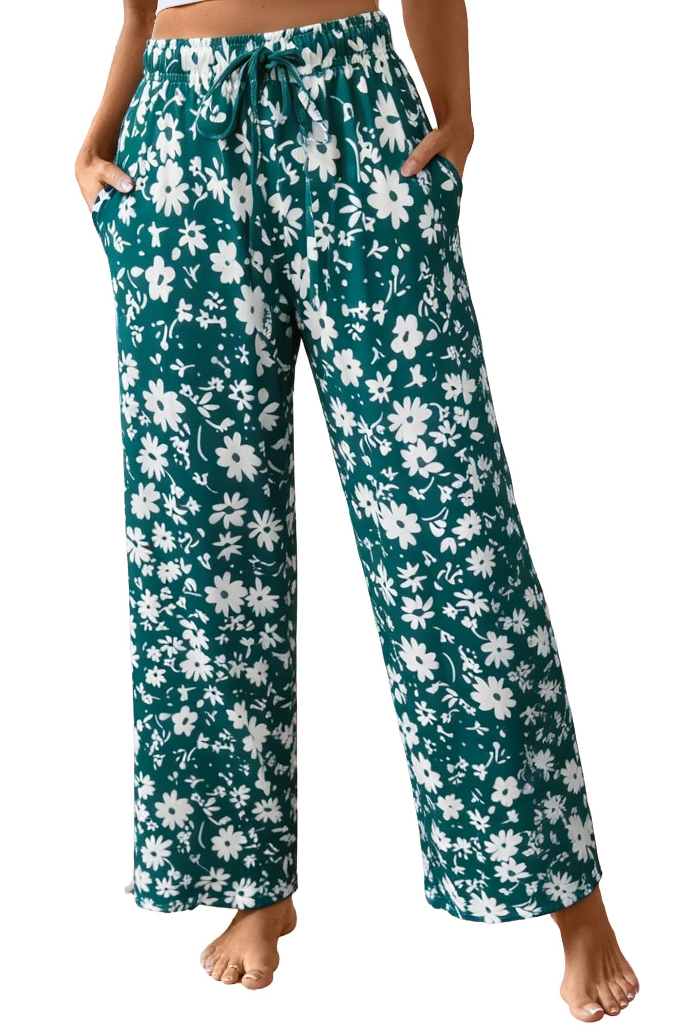 X-Image Women Comfy Casual Pajama Pants with Pockets & Drawstring