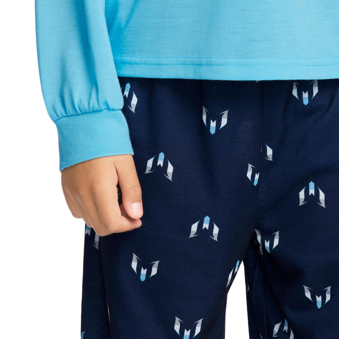 Messi Boys' Lifestyle Long Sleeve 2-piece Set, Loose-fit Top & Sweatpants