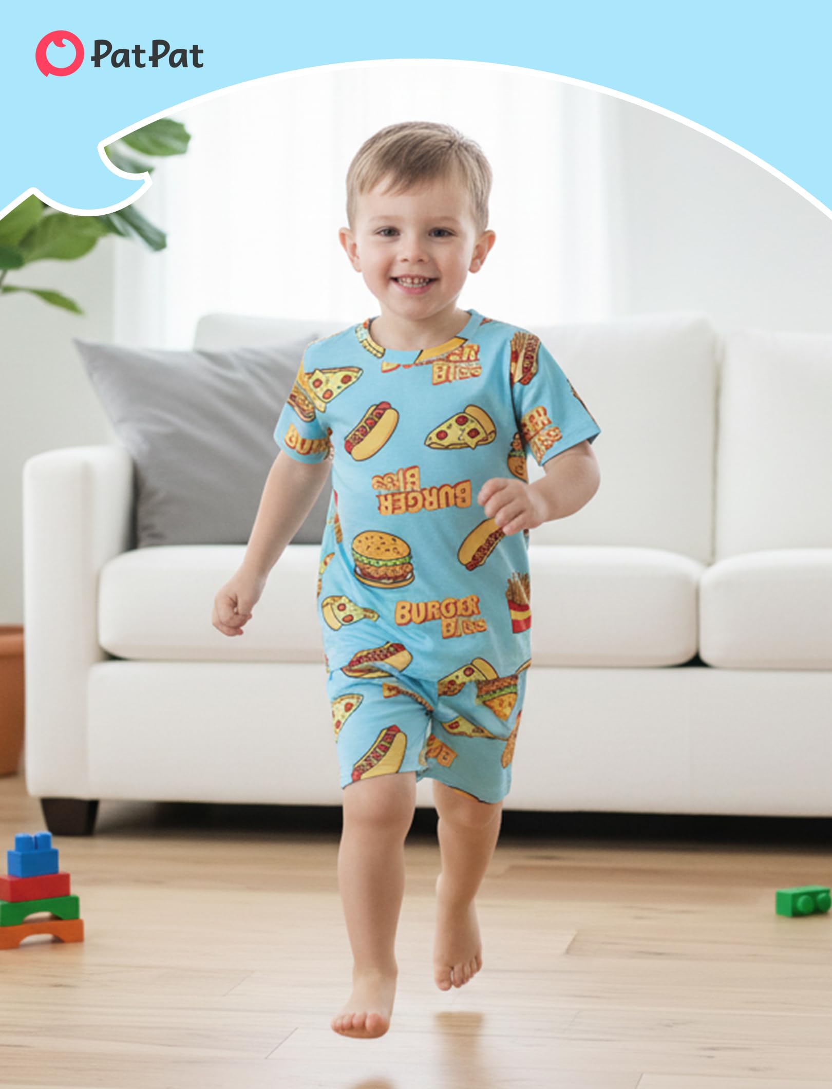 PATPAT Family Matching Short Sleeve Pajama Sets - Perfect for Family Photos & Holiday Celebrations WEBE CLOTHING
