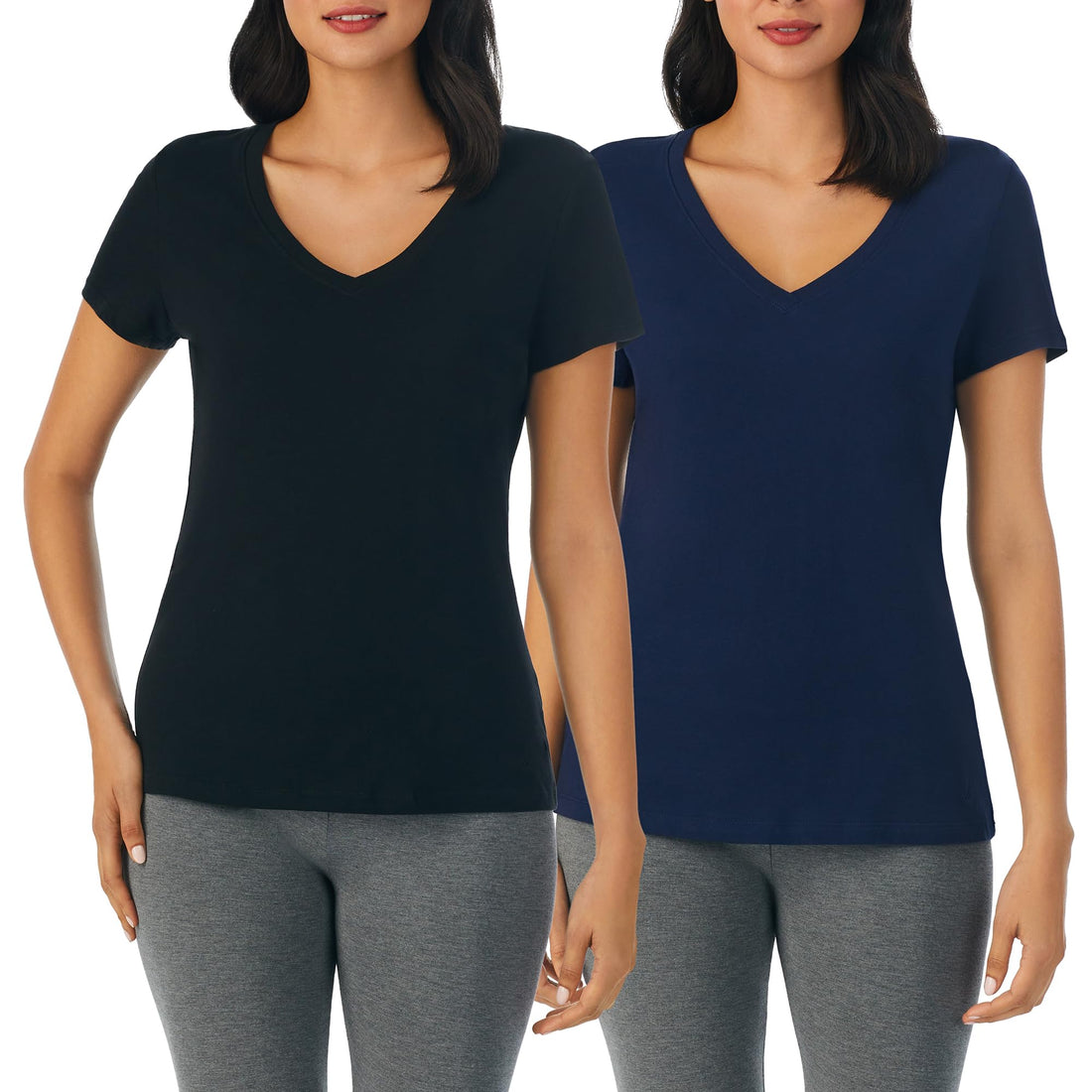 Nautica Womens Sleep Shirt - Lightweight, Breathable Pajama Top - Cotton Knit Jersey V-Neck Sleepwear and Loungewear WEBE CLOTHING