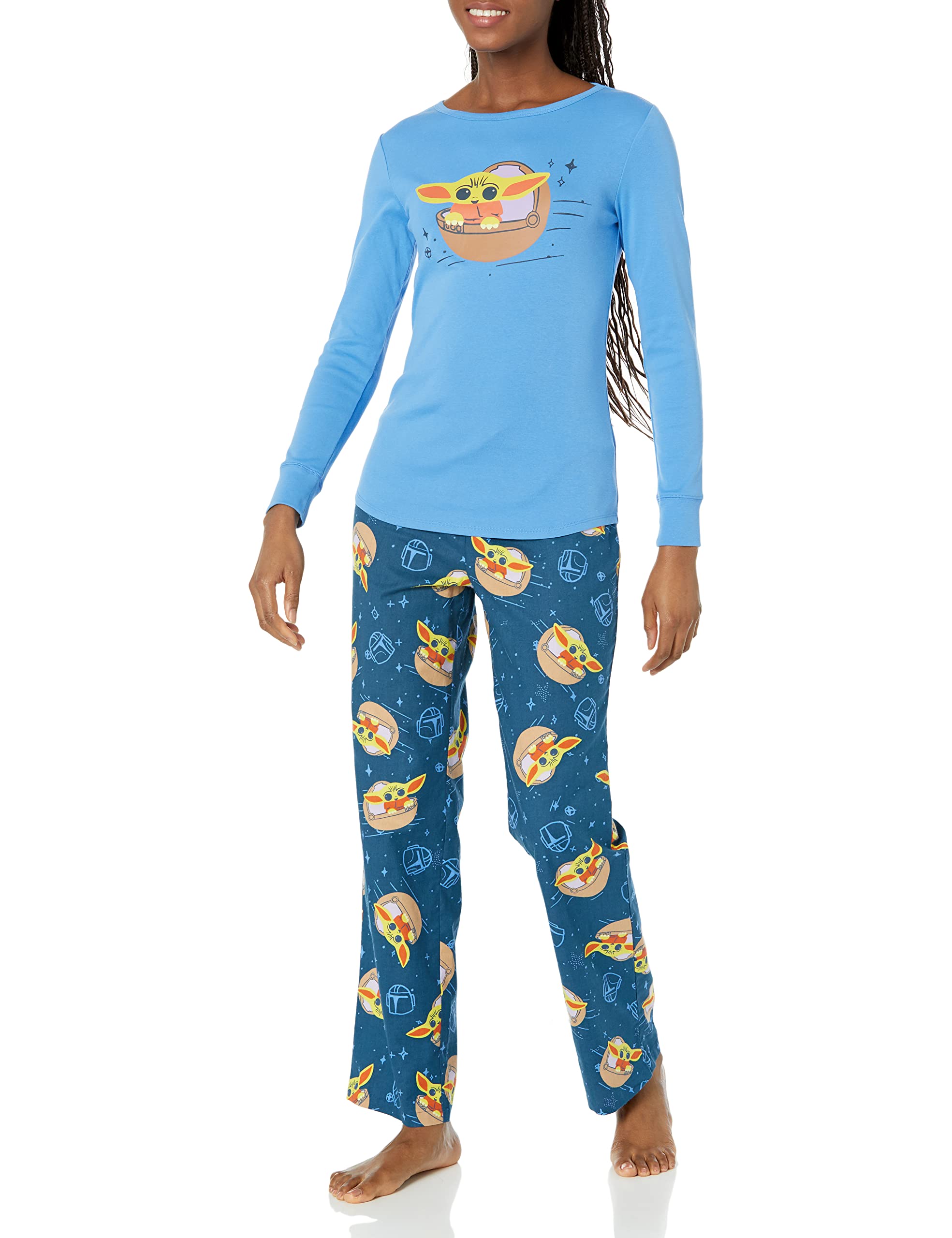 Amazon Essentials Disney | Marvel | Star Wars Women's Flannel Pajama Sleep Sets WEBE CLOTHING