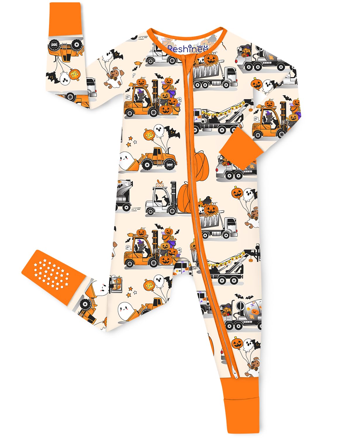 babee Reshinee Bamboo Viscose Baby Convertible Footie Pajama, Sleep & Play Footed Zipper Pajamas for Baby Boys & Girls