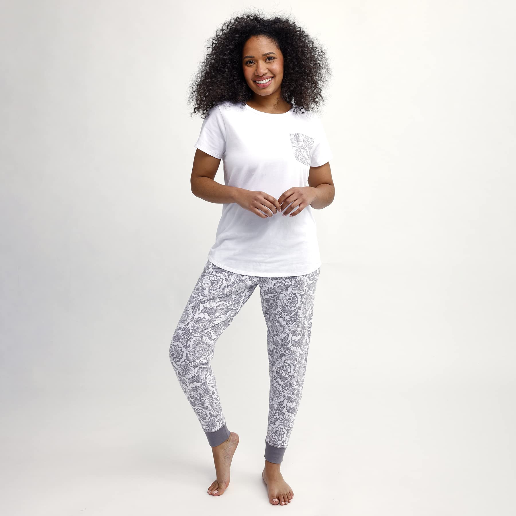 Vera Bradley Women's Cotton Short Sleeve Crewneck Pajama T-Shirt WEBE CLOTHING